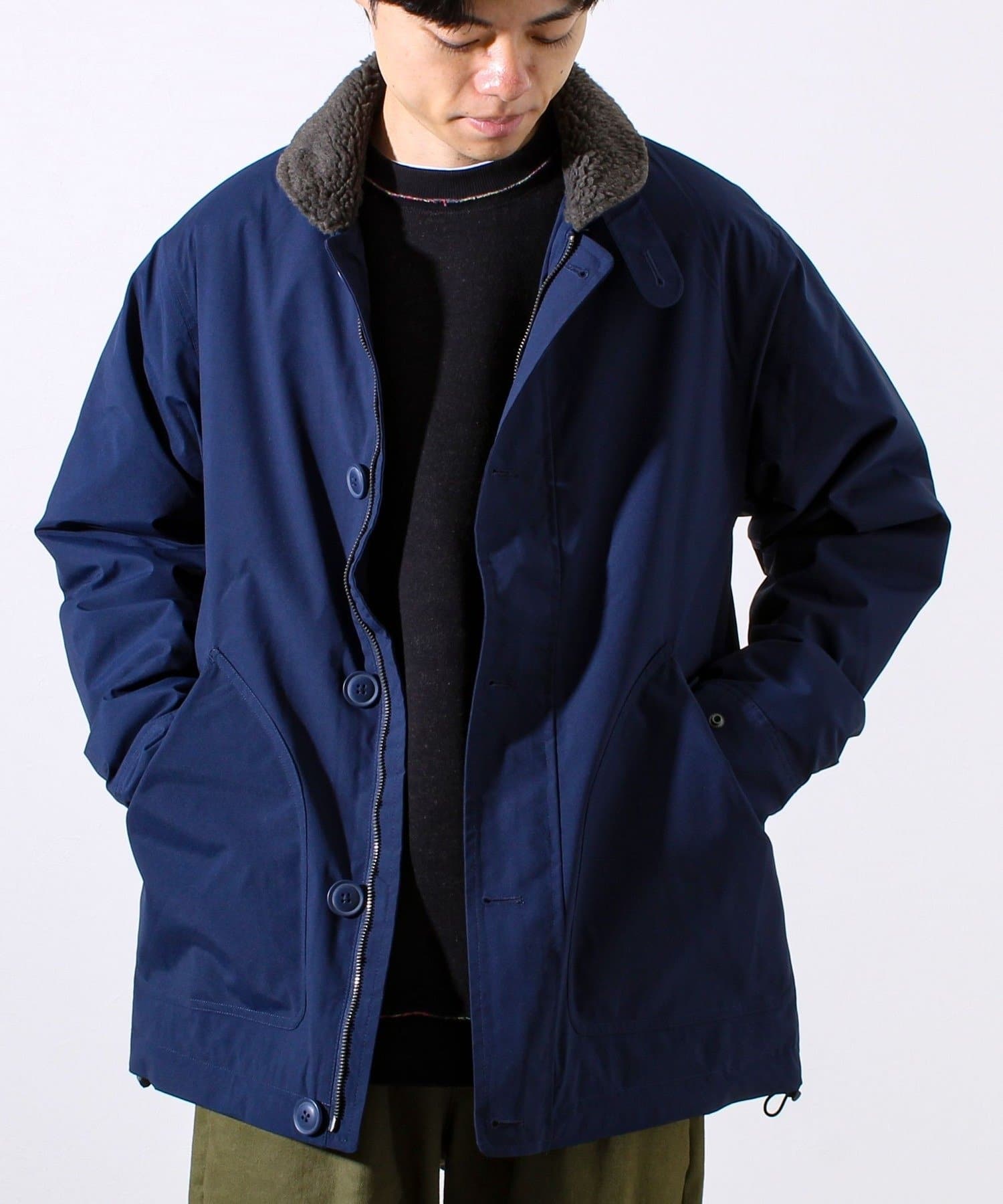 FREDY & GLOSTER(フレディ アンド グロスター) 【首元まで暖かい大人のアウター】衿ボアN-1デッキジャケット