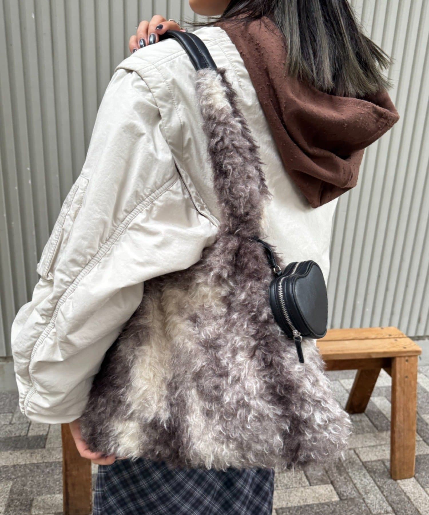 CIAOPANIC TYPY(チャオパニックティピー) ポーチチャーム付きミックスボアBAG