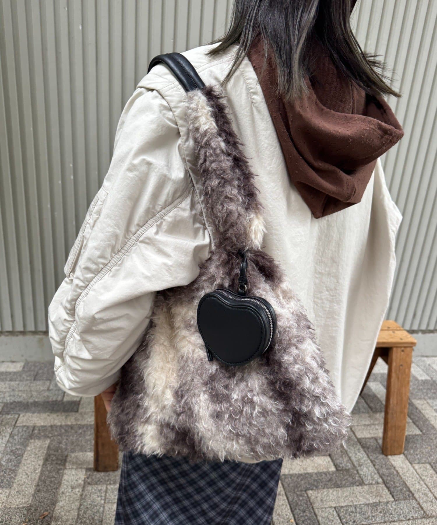CIAOPANIC TYPY(チャオパニックティピー) ポーチチャーム付きミックスボアBAG
