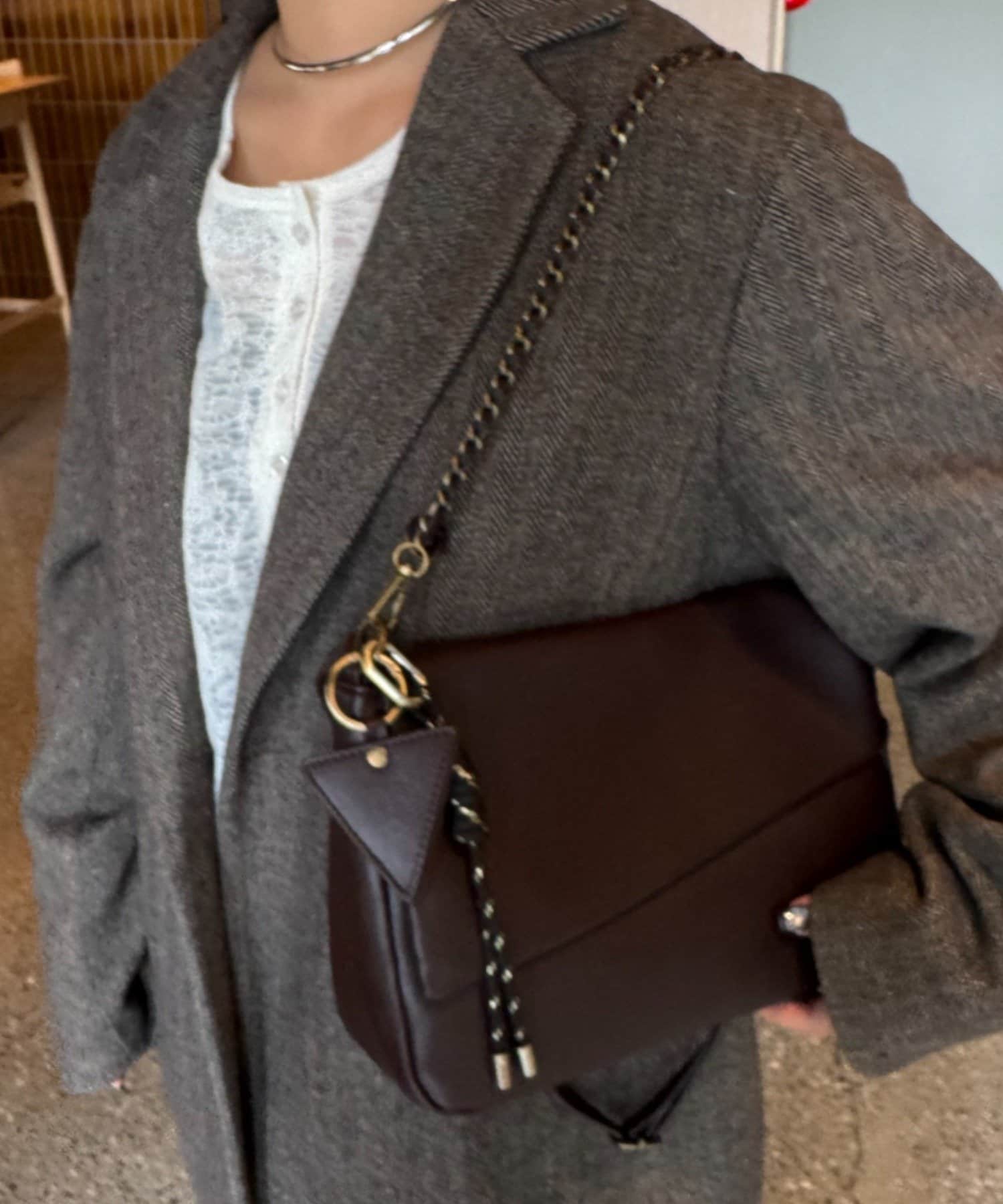 CIAOPANIC TYPY(チャオパニックティピー) ミラーチャーム付きアソート素材フラップチェーンBAG