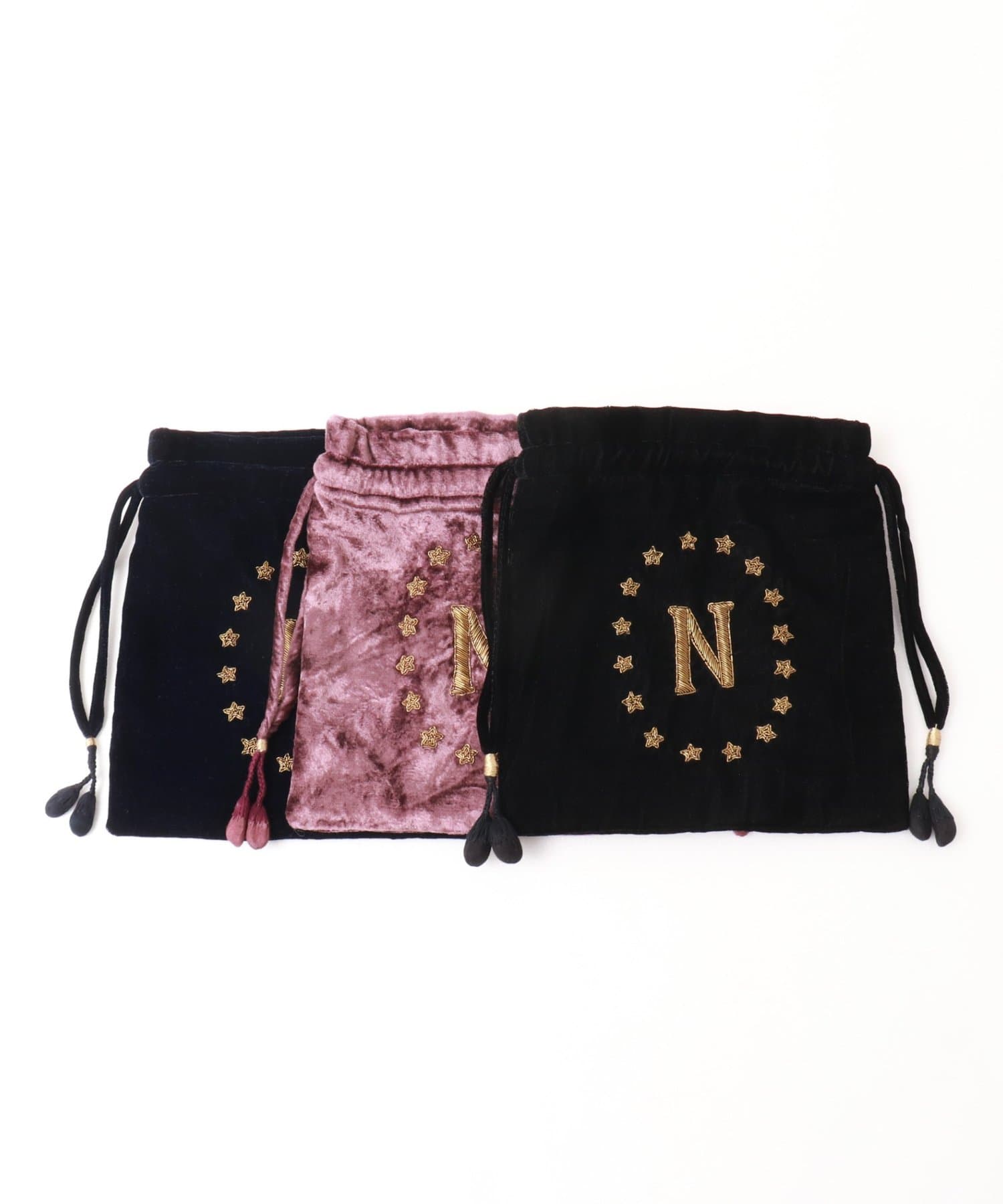 NOLLEY'S(ノーリーズ) 【CITRUS/シトラス】Nベロアキンチャクポーチバッグ