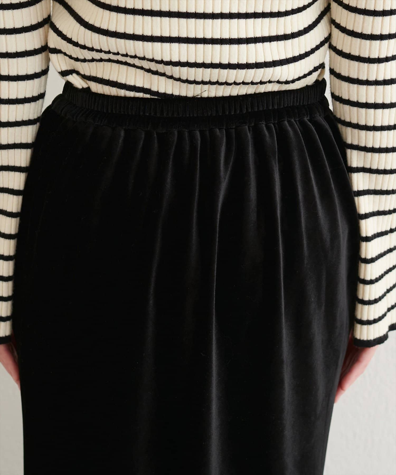 natural couture(ナチュラルクチュール) ベロアマーメイドスカート