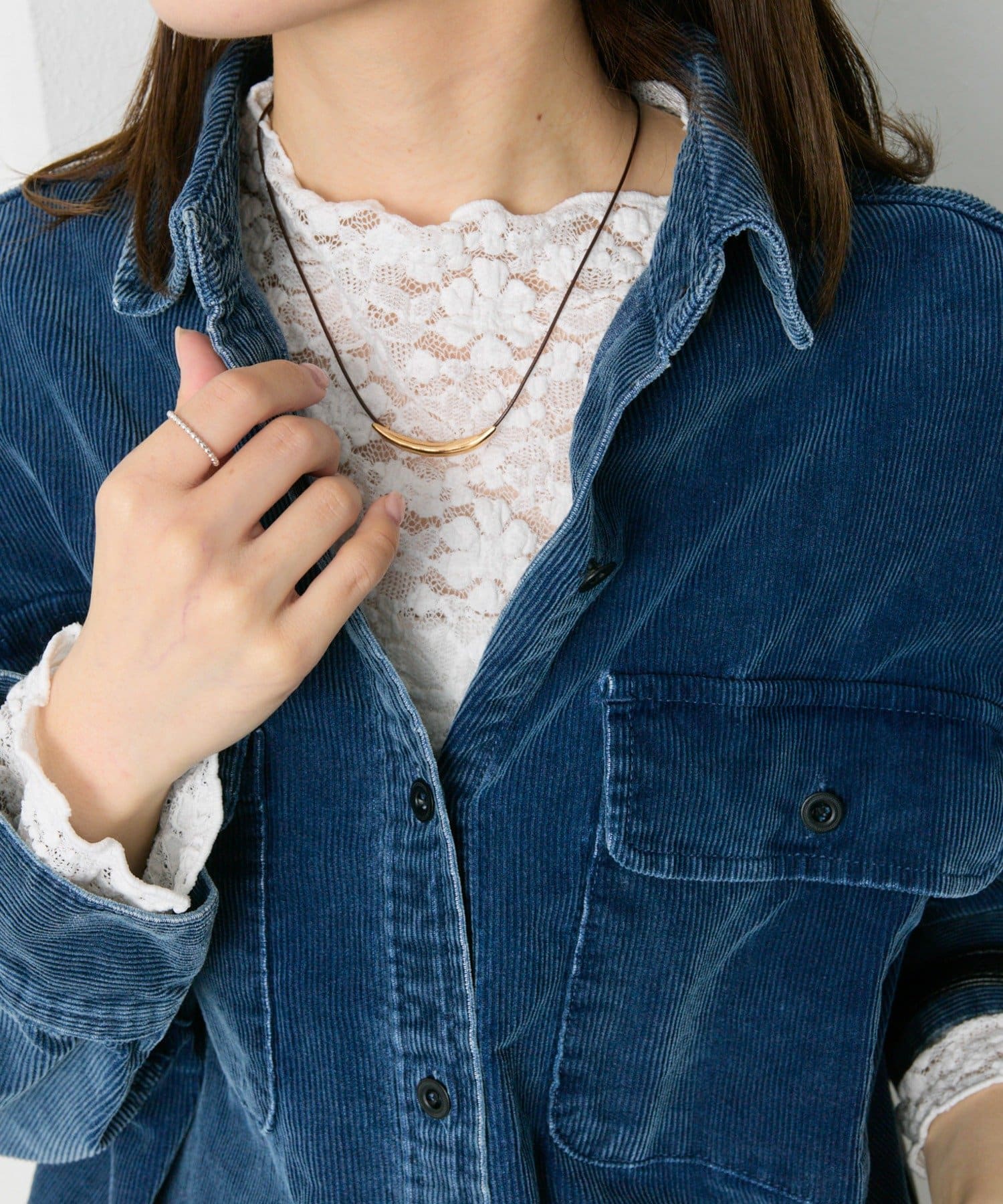 PUAL CE CIN(ピュアルセシン) メタルバーコードチョーカー