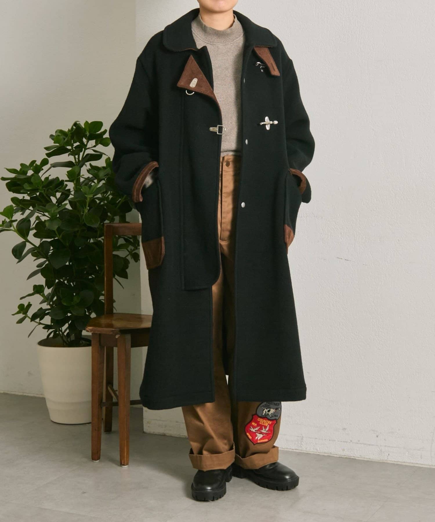 ear PAPILLONNER(イア パピヨネ) 《日本製/WEB＆一部店舗限定販売》別注ファイヤーマンフックロングコート 【TOOLS × SUM1 STYLE(ツールズ×スミスタイル)】