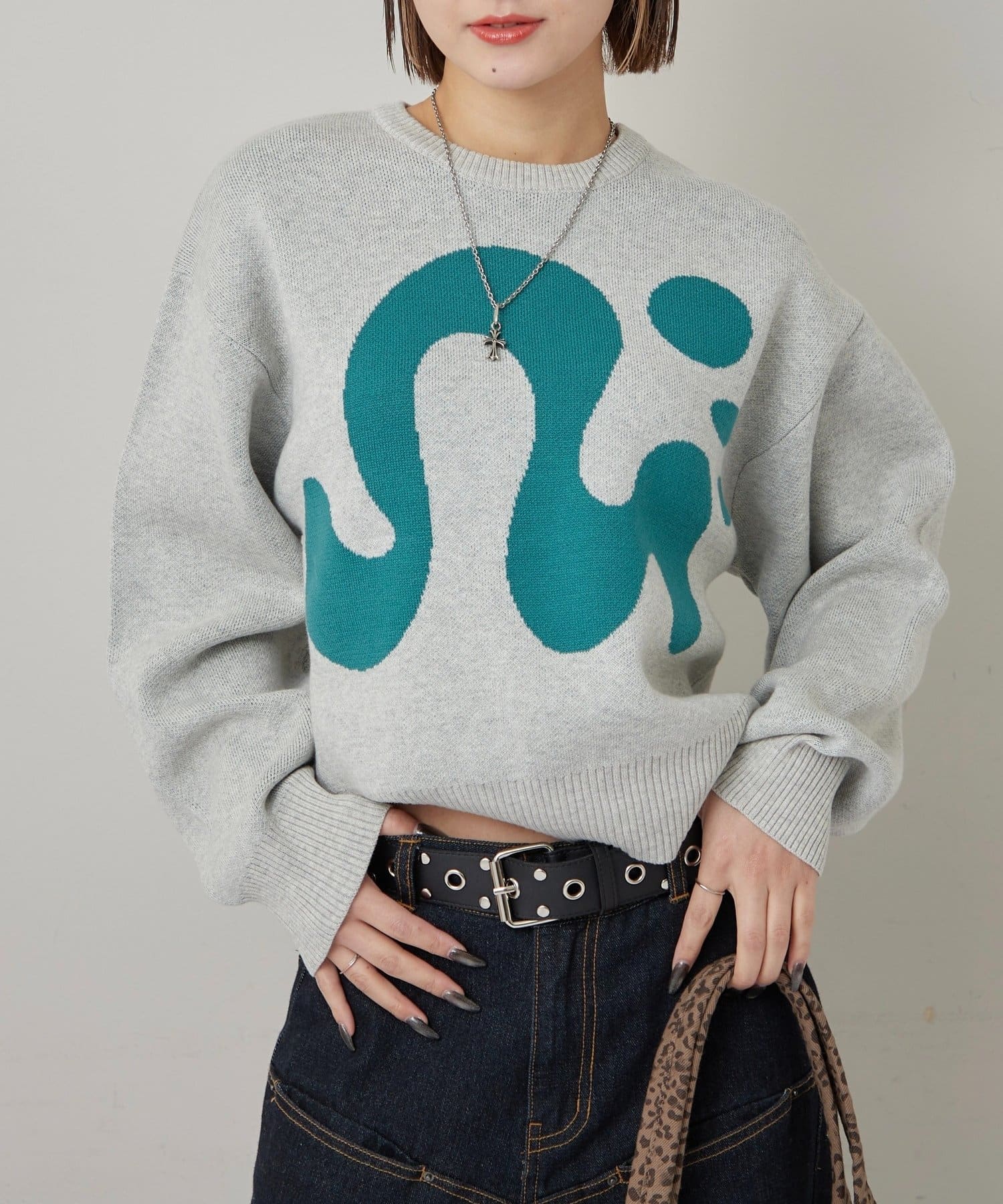 WHO’S WHO gallery(フーズフーギャラリー) 【COOPER】Mgロゴジャガードニット