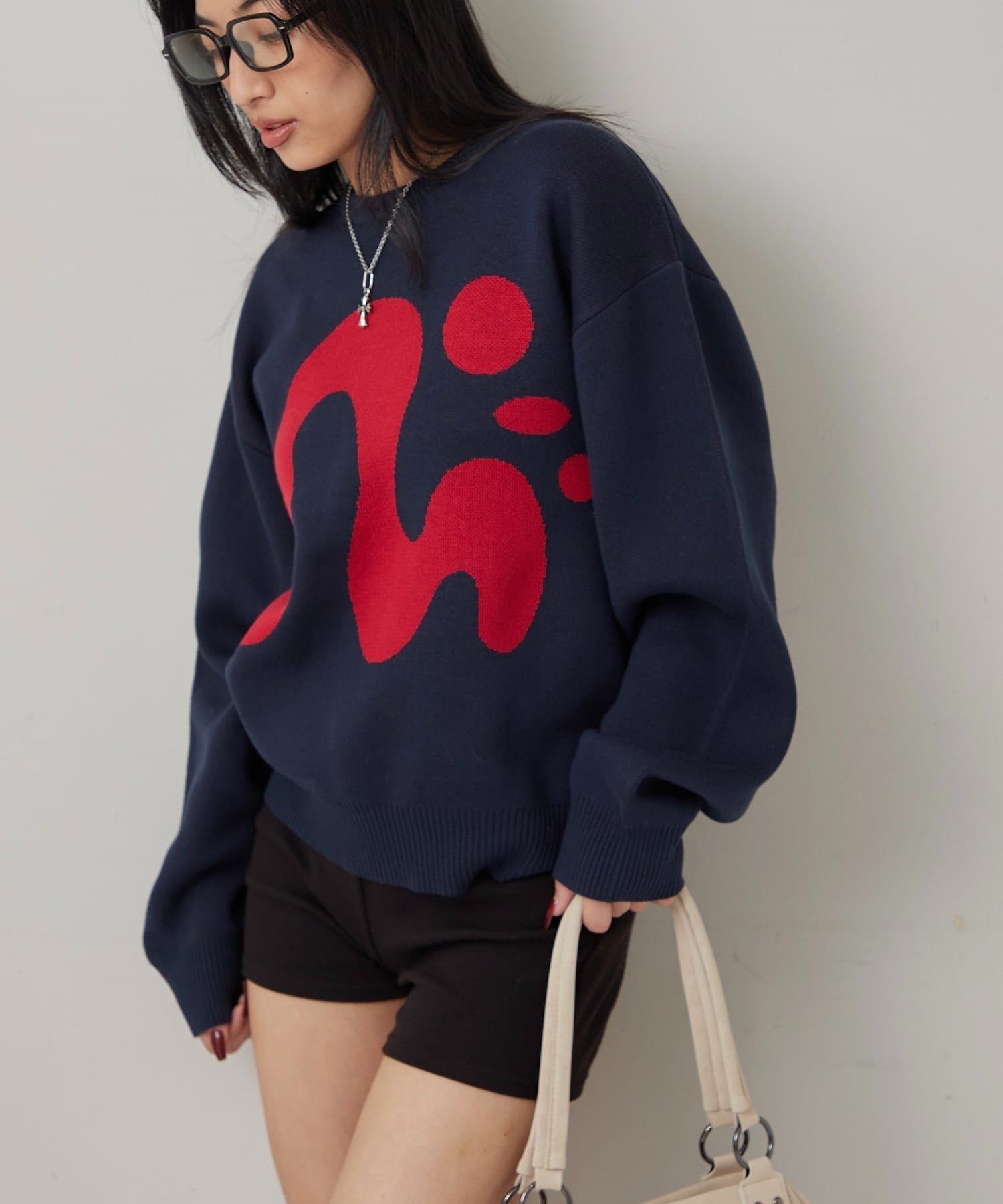 WHO’S WHO gallery(フーズフーギャラリー) 【COOPER】Mgロゴジャガードニット