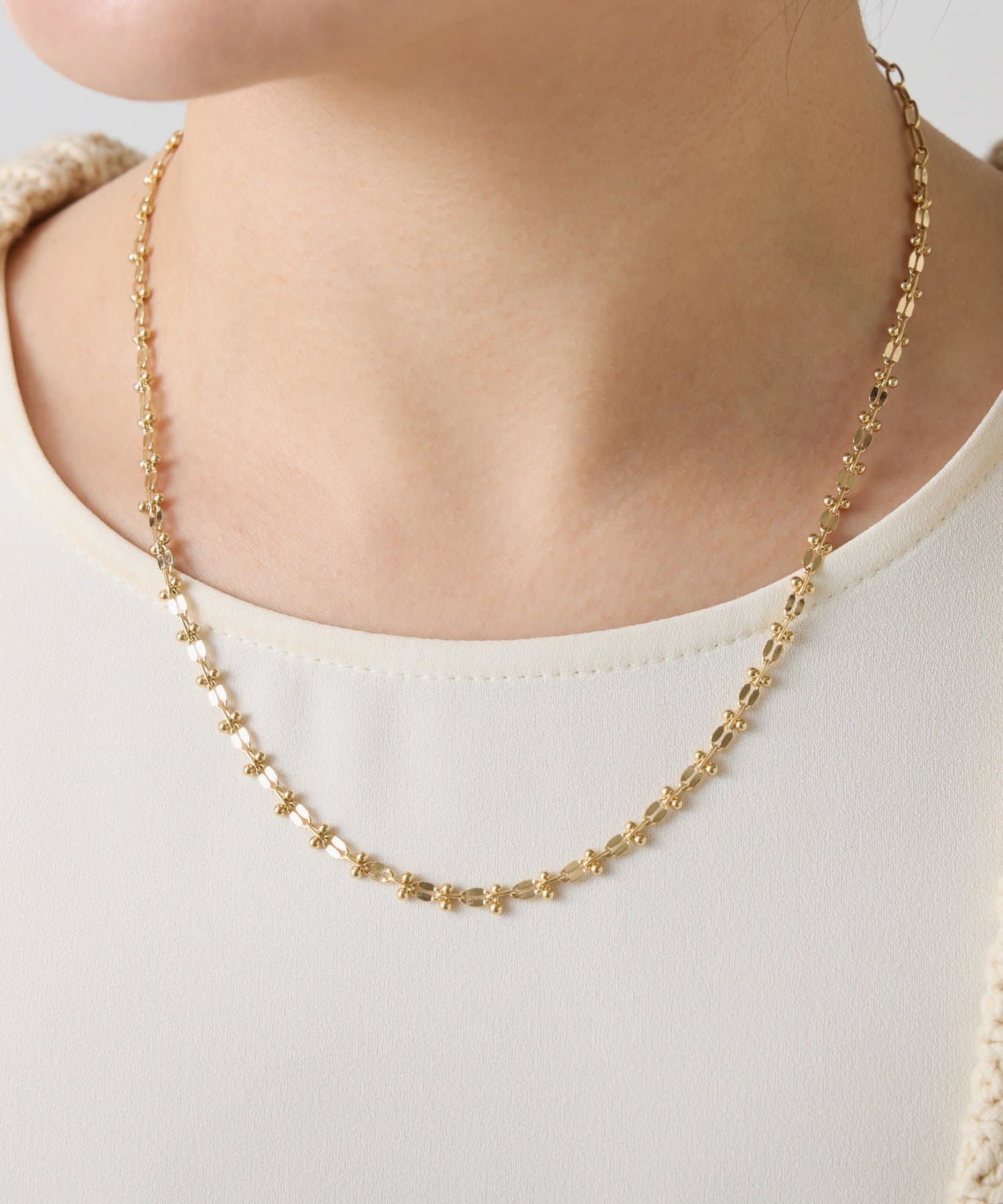 COLLAGE GALLARDAGALANTE(コラージュ ガリャルダガランテ) 【PAPILLONNER/パピヨネ】アクセントチェーンネックレス