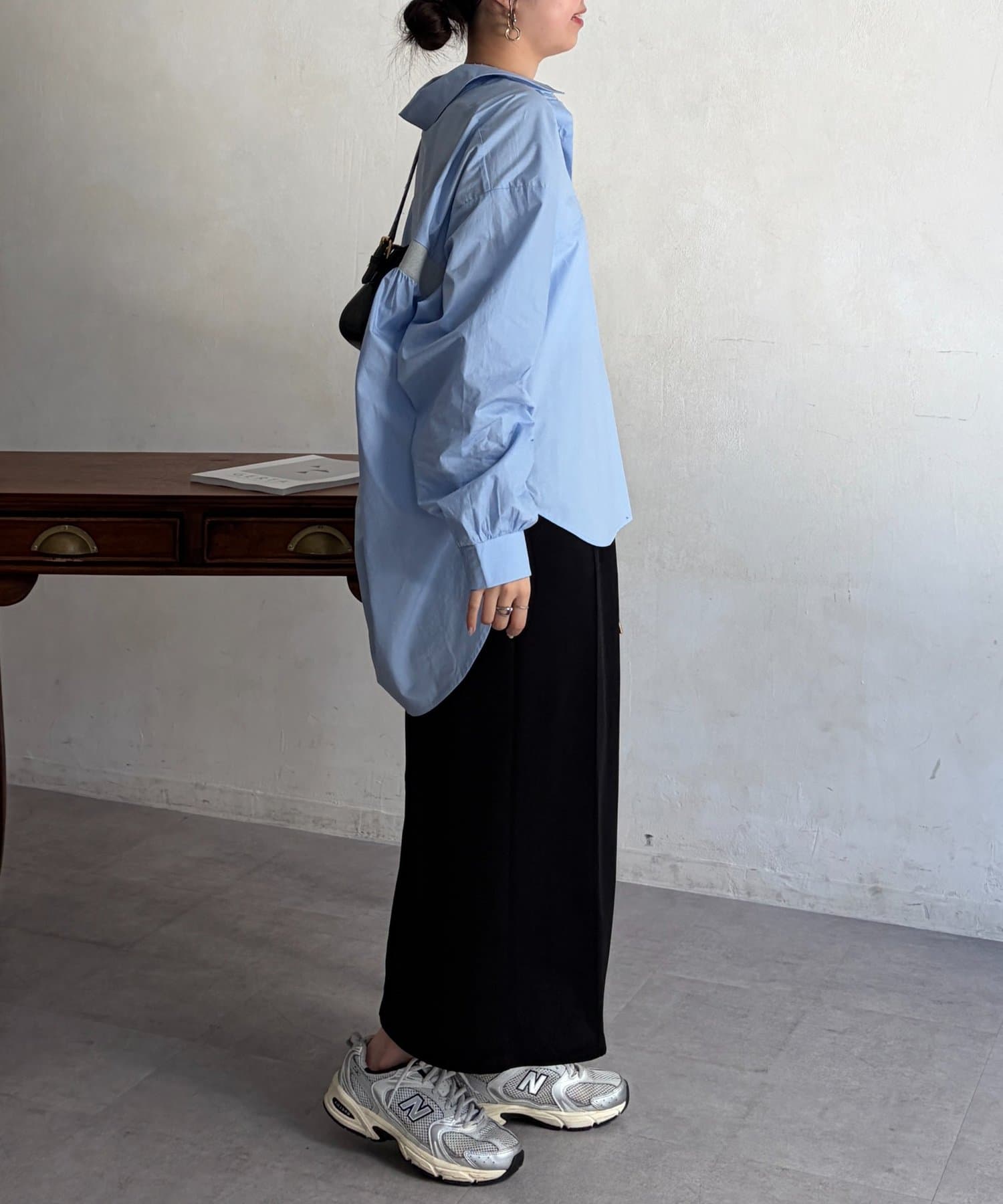 Chez toi(シェトワ) コットンBACKテープシャツ