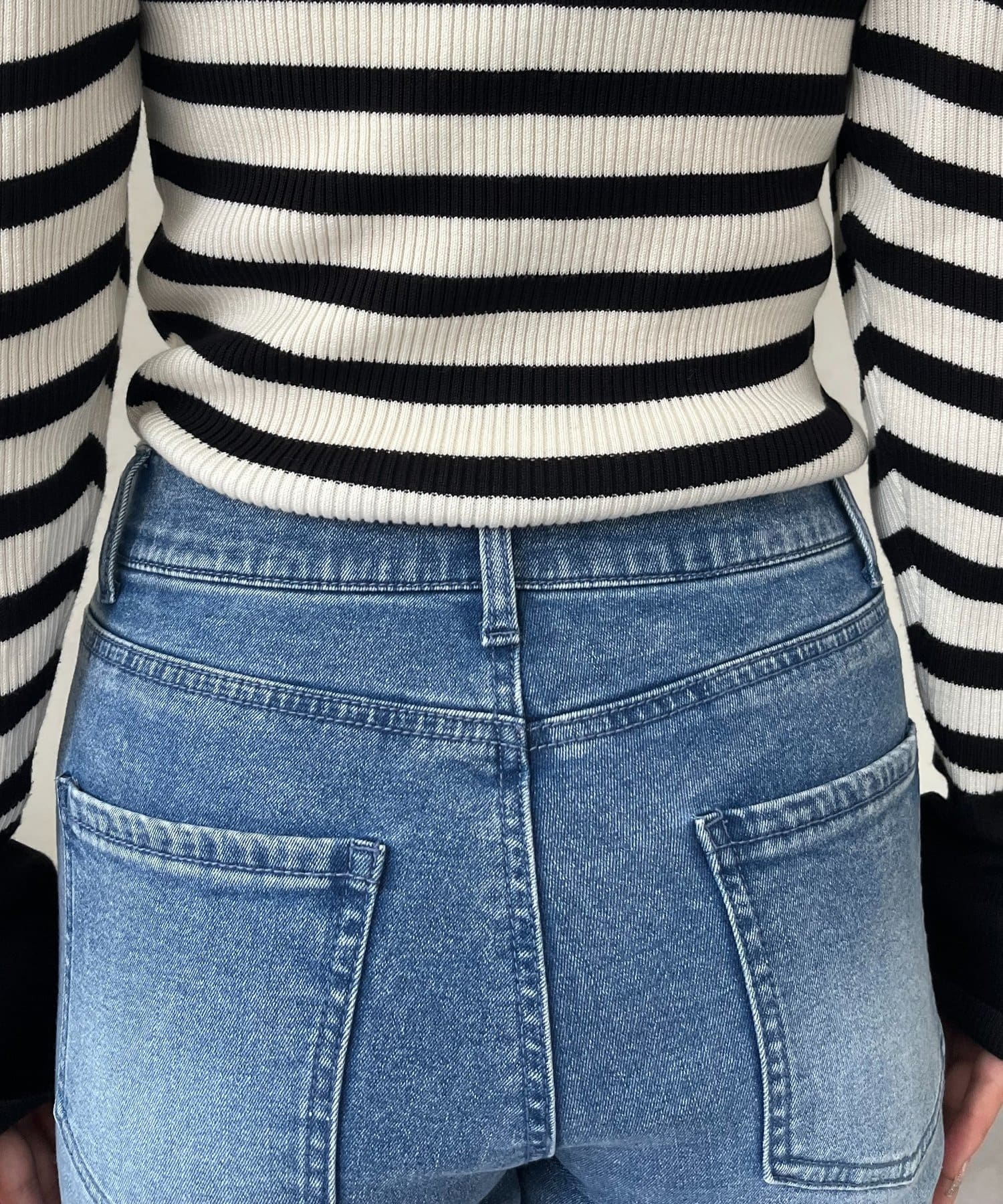 prose verse(プロズヴェール) 【MOMO】裏微起毛ストレッチテーパードデニム