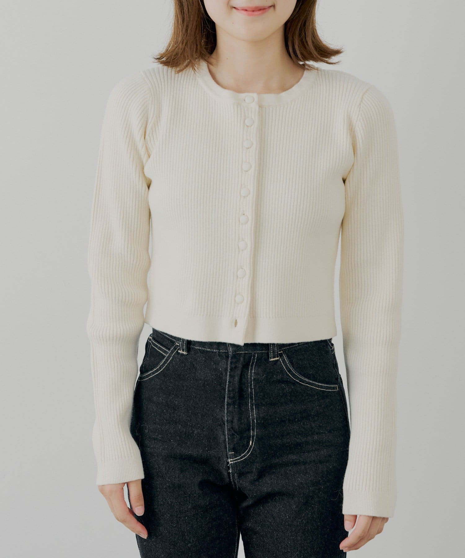 Chico(チコ) 【SALON by Chico】ファー襟取り外しコンパクトトップス