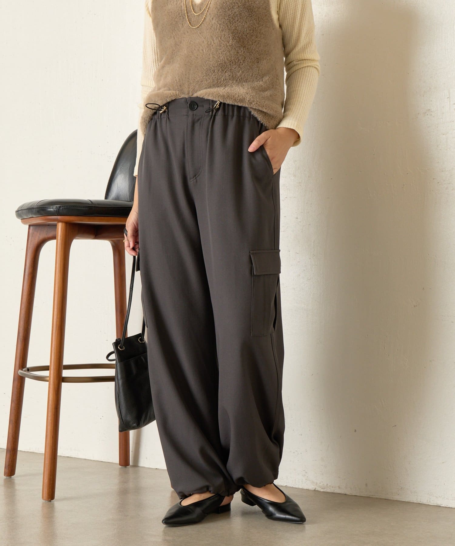 Jena　espace merveilleux(ジェナ　エスパスメルヴェイユ) パラシュートカーゴパンツ