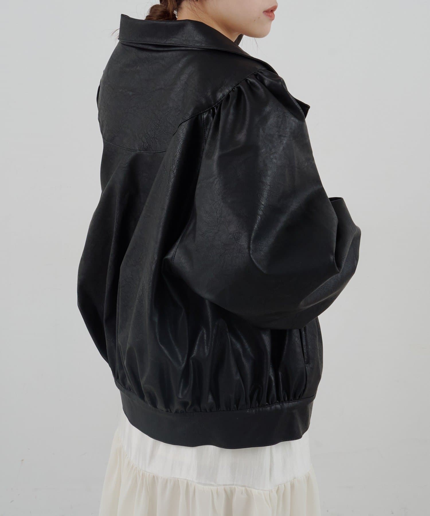 SHENERY(シーナリー) フェイクレザーブルゾン