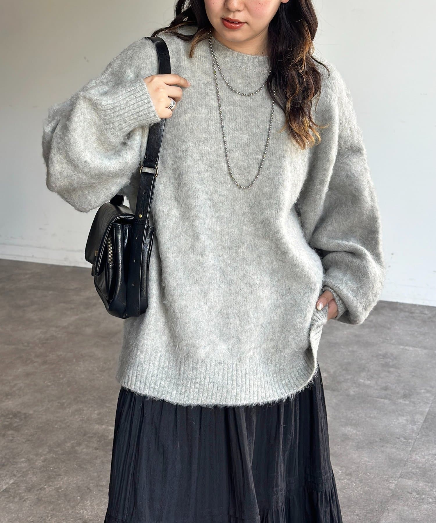 CPCM(シーピーシーエム) MIX糸モヘアライクニット