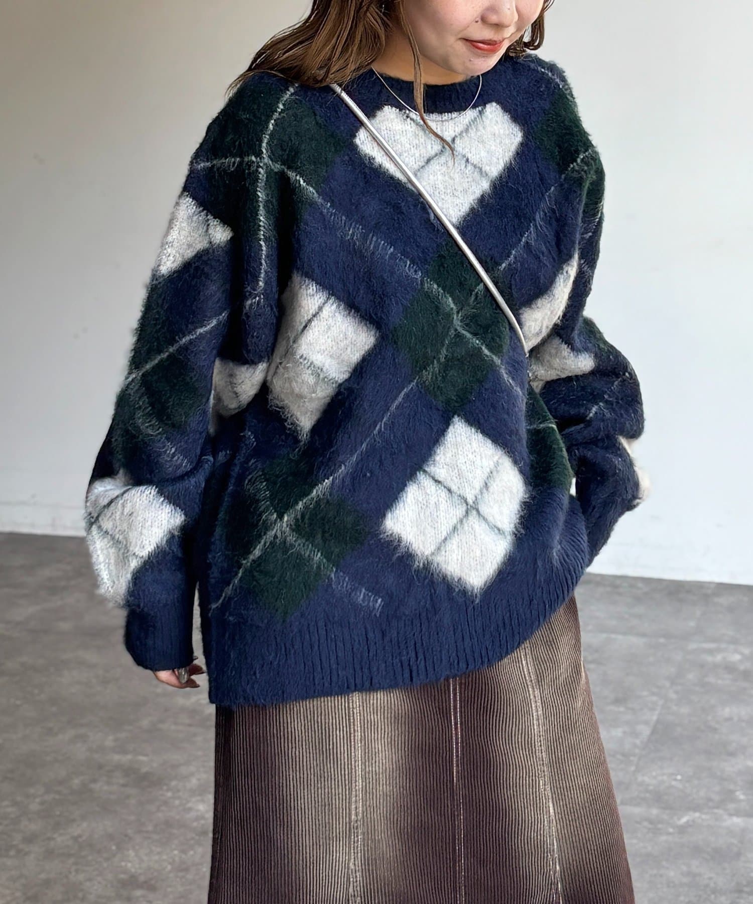 CPCM(シーピーシーエム) MIX糸モヘアライクニット