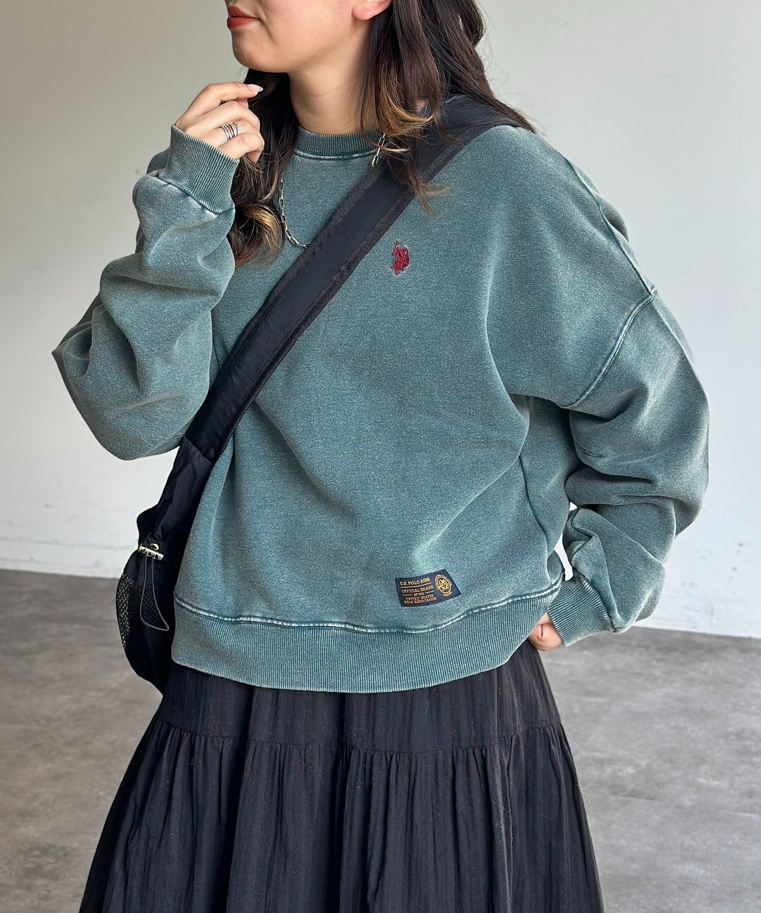 CPCM(シーピーシーエム) 【U.S. POLO ASSN. 】裏起毛パウダースウェット