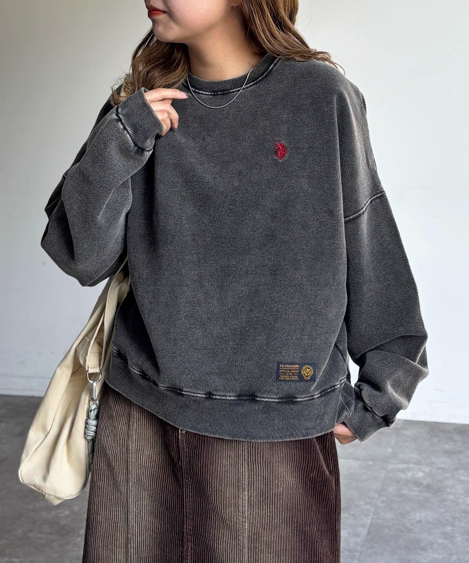 CPCM(シーピーシーエム) 【U.S. POLO ASSN. 】裏起毛パウダースウェット