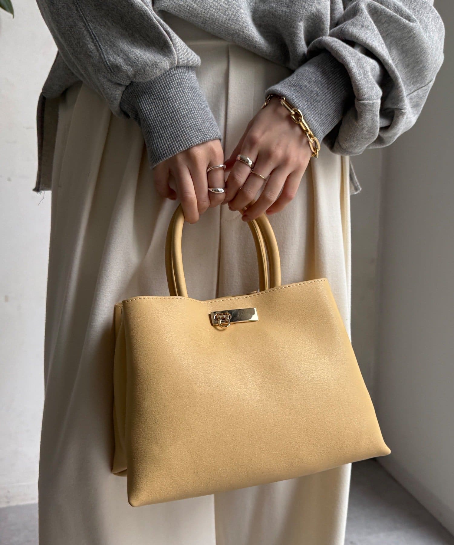 DOUDOU(ドゥドゥ) 【WEB限定】三層トートバッグ