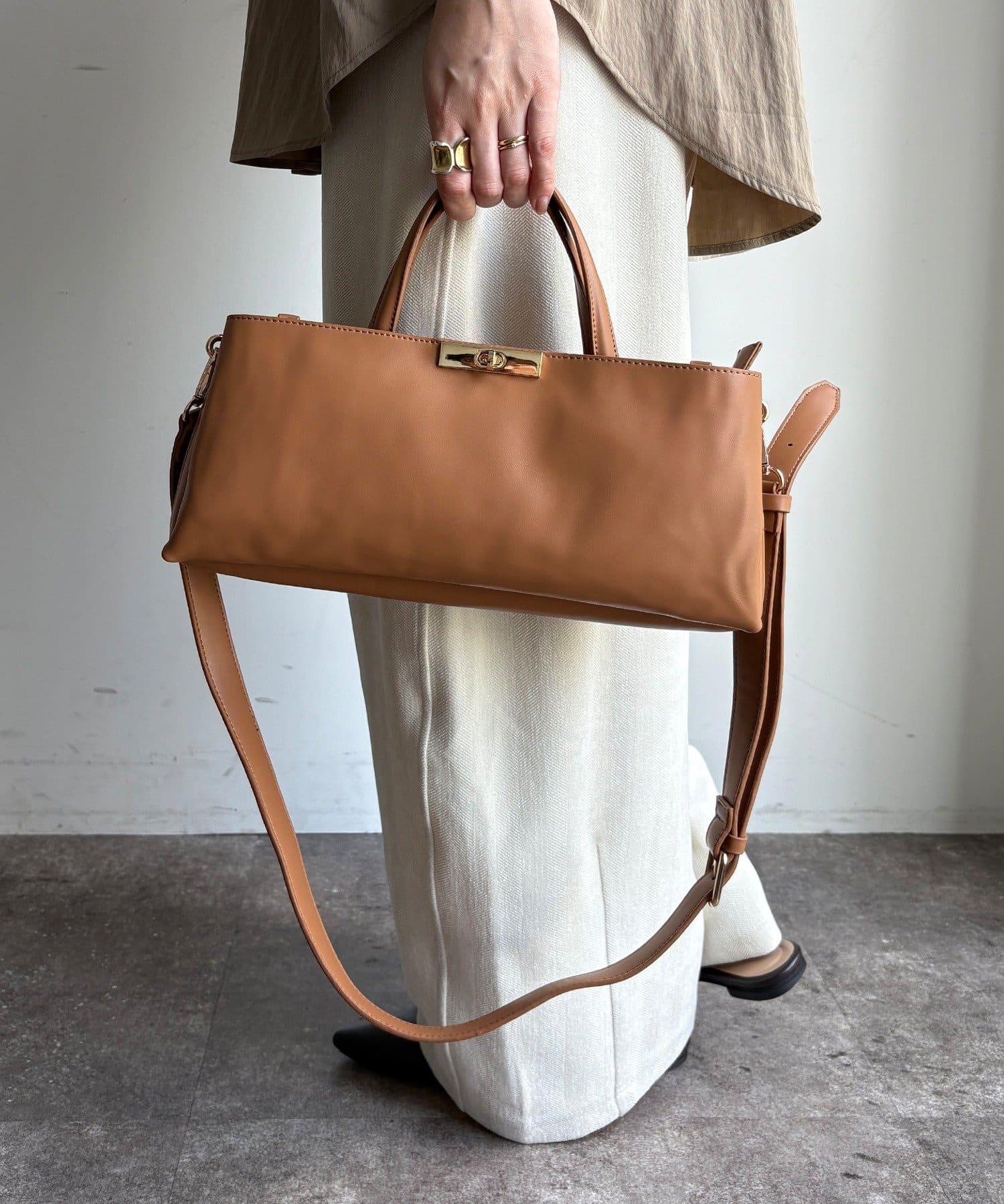 DOUDOU(ドゥドゥ) 【WEB限定】ワイドスクエアバッグ