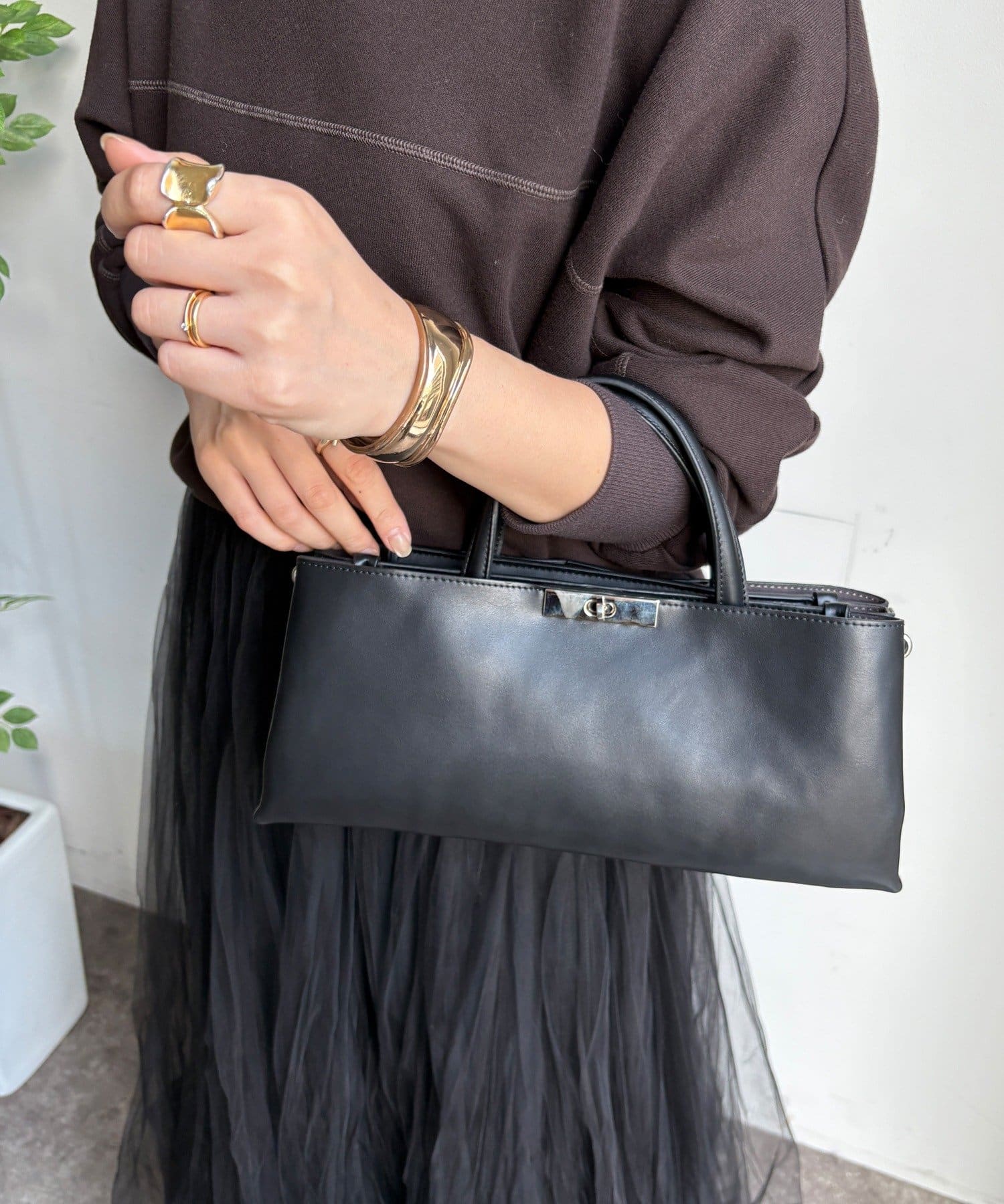 DOUDOU(ドゥドゥ) 【WEB限定】ワイドスクエアバッグ