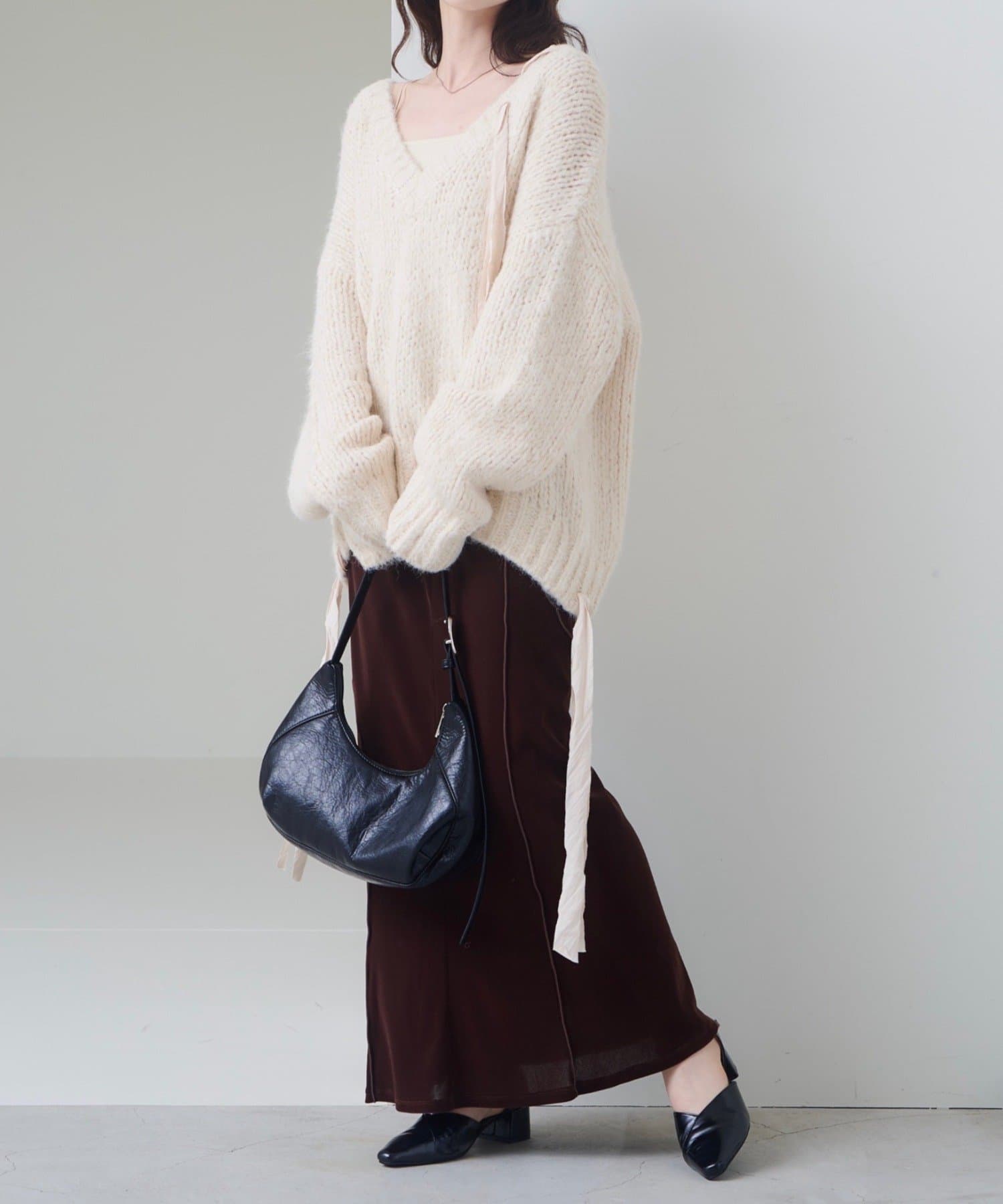 Kastane(カスタネ) 【2サイズ展開/低身長サイズ】ベロアメロウスカート