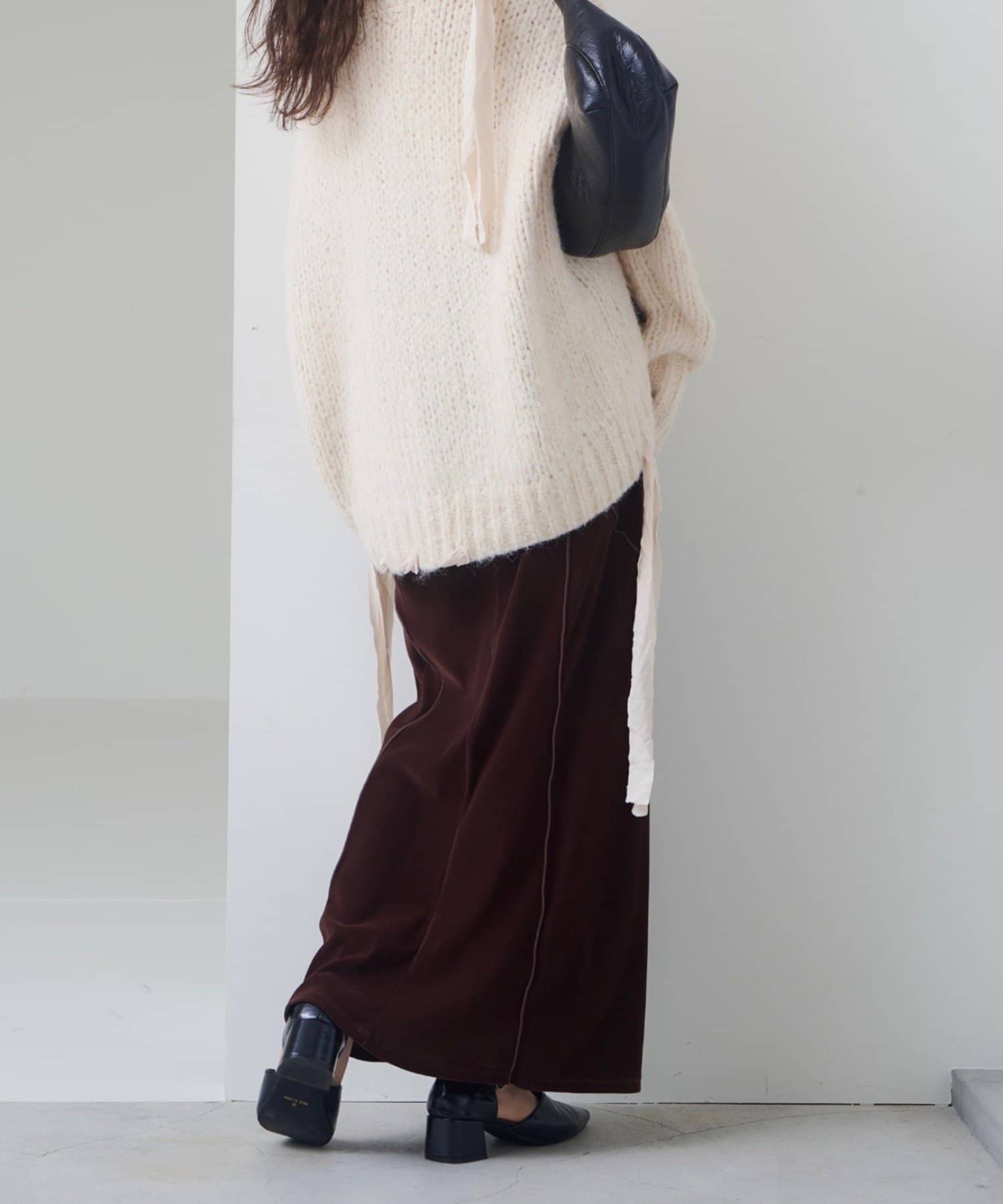 Kastane(カスタネ) 【2サイズ展開/低身長サイズ】ベロアメロウスカート