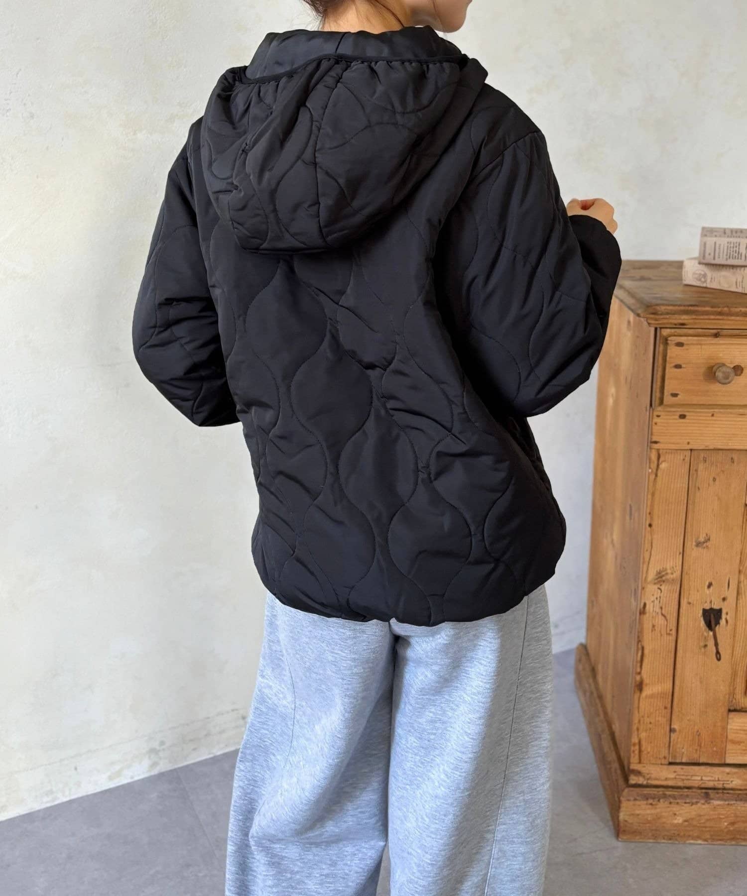 LOCUST(ローカスト) 【軽暖】ナイロンタスラン中綿パーカー