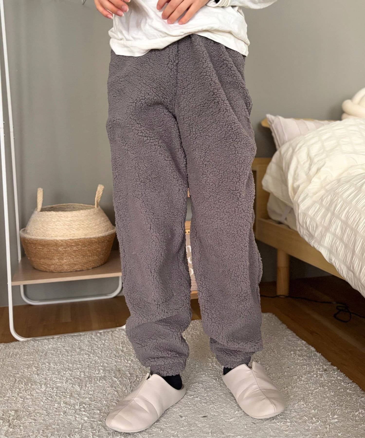 LOCUST(ローカスト) 【ユニセックス】【おうち時間】ボアパンツ