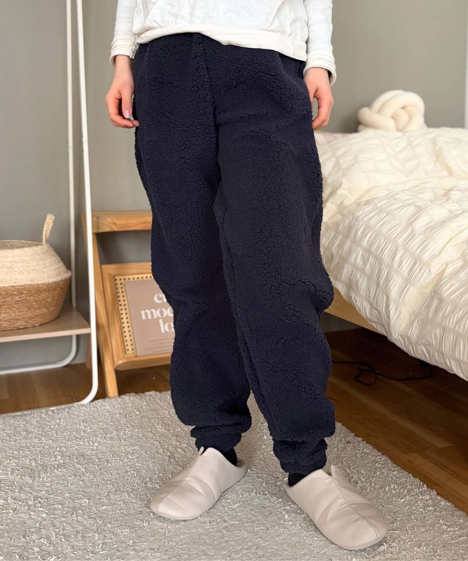 LOCUST(ローカスト) 【ユニセックス】【おうち時間】ボアパンツ