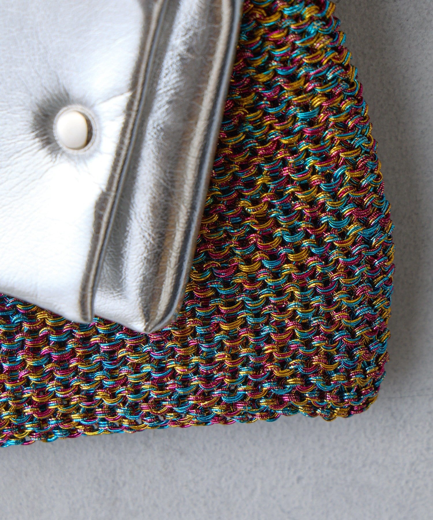 BIRTHDAY BAR(バースデイバー) 【cache cache カシュカシュ】ミニポーチ付ラメ糸ミニバッグ