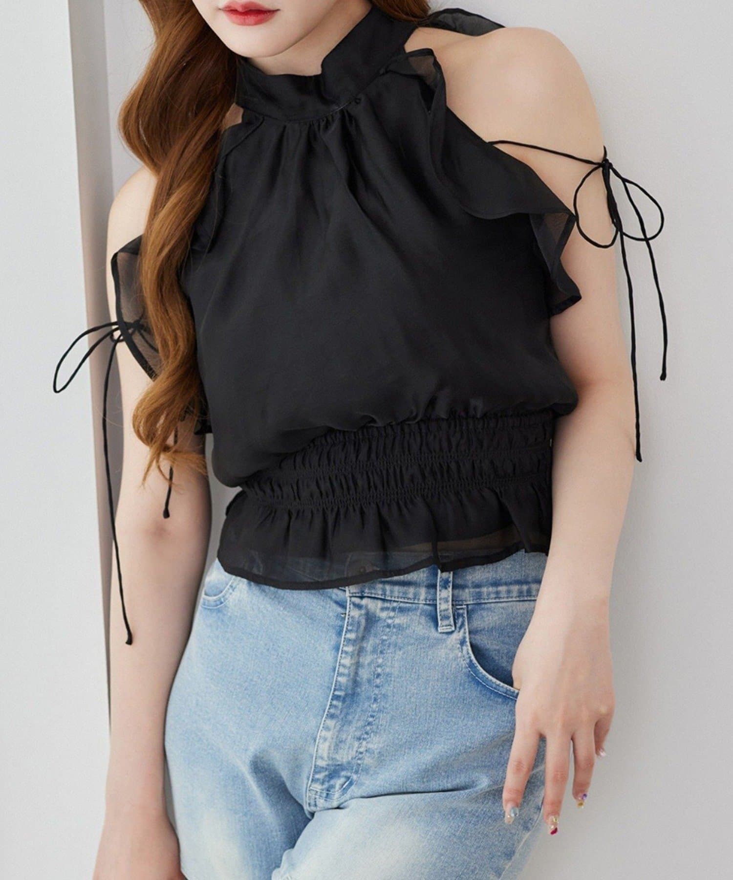 NICE CLAUP / OLIVE des OLIVE OUTLET(ナイスクラップ  / オリーブ デ オリーブ アウトレット) 【one after another】アメスリブラウス