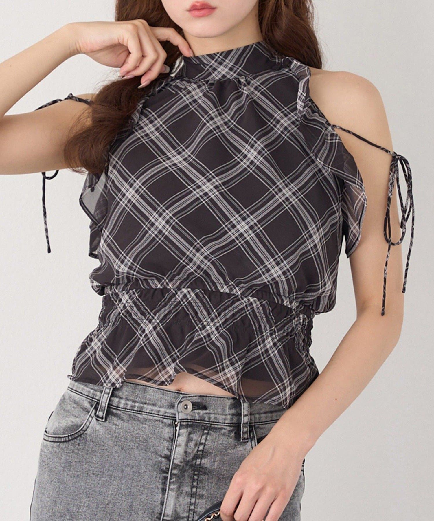 NICE CLAUP / OLIVE des OLIVE OUTLET(ナイスクラップ  / オリーブ デ オリーブ アウトレット) 【one after another】アメスリブラウス