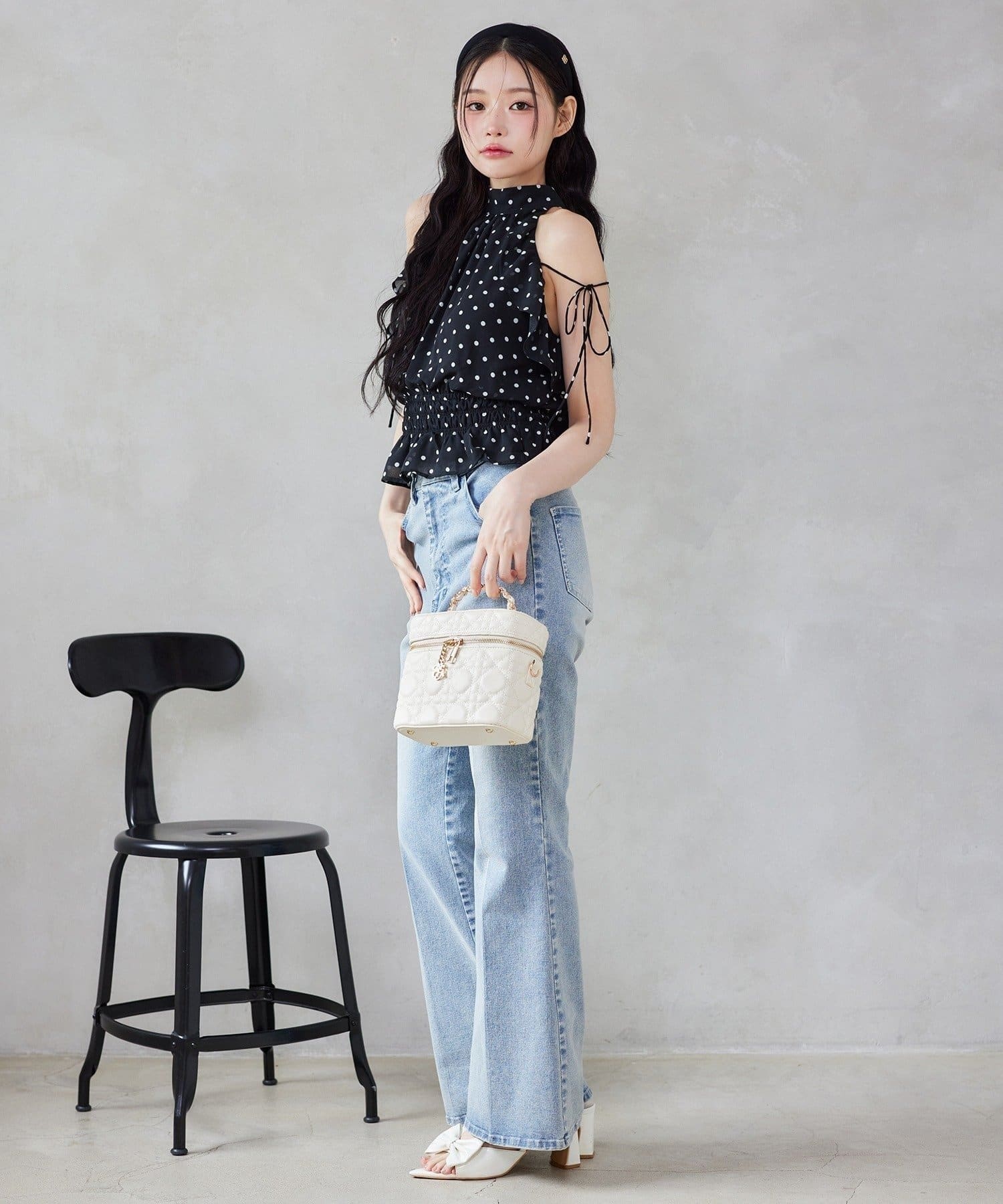 NICE CLAUP / OLIVE des OLIVE OUTLET(ナイスクラップ  / オリーブ デ オリーブ アウトレット) 【one after another】アメスリブラウス