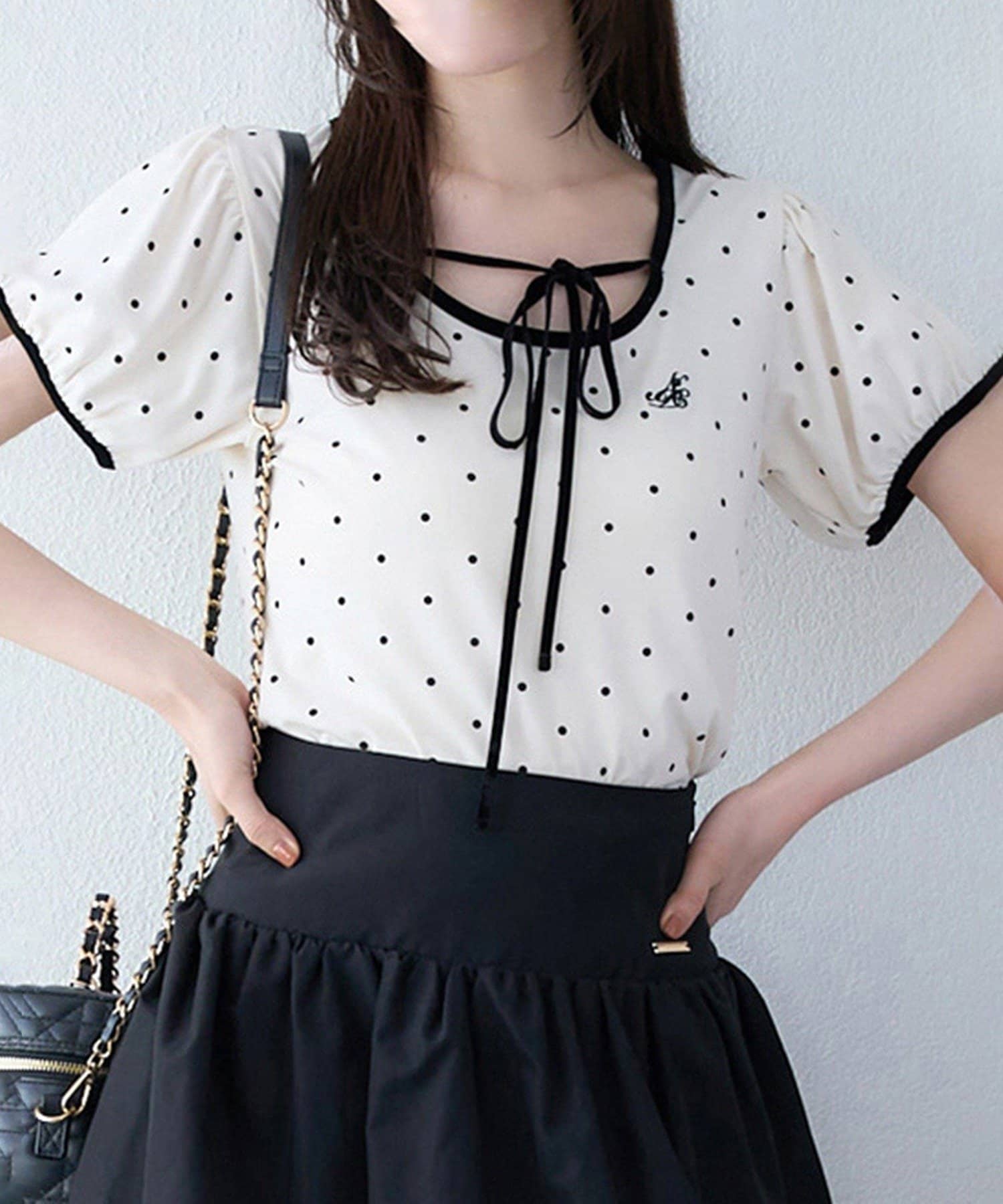 NICE CLAUP / OLIVE des OLIVE OUTLET(ナイスクラップ  / オリーブ デ オリーブ アウトレット) 【one after another】首クロステレコ