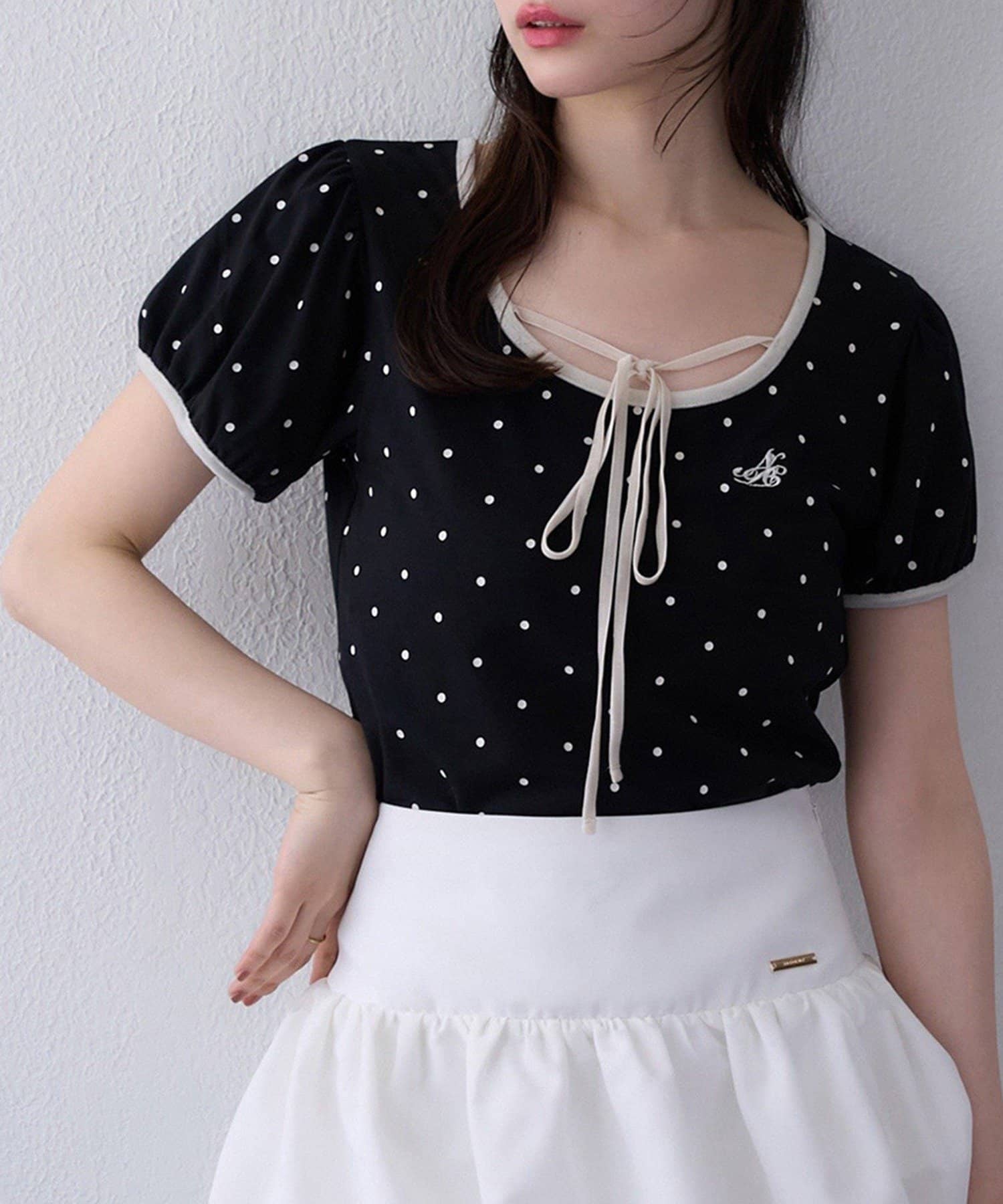 NICE CLAUP / OLIVE des OLIVE OUTLET(ナイスクラップ  / オリーブ デ オリーブ アウトレット) 【one after another】首クロステレコ