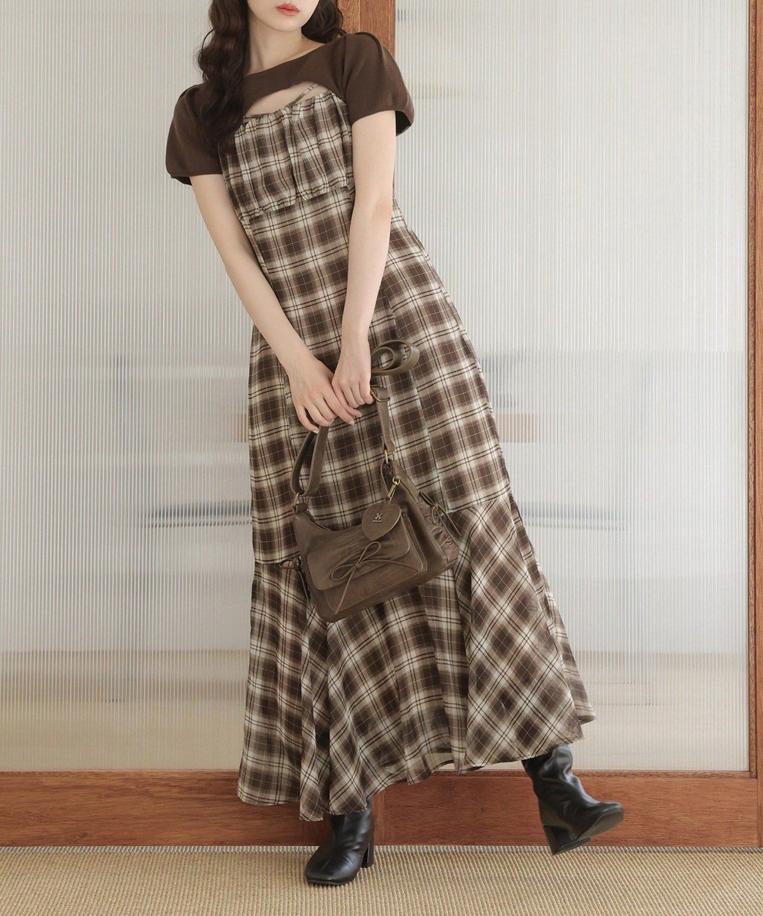 NICE CLAUP / OLIVE des OLIVE OUTLET(ナイスクラップ  / オリーブ デ オリーブ アウトレット) 【one after another】2枚セットワンピ