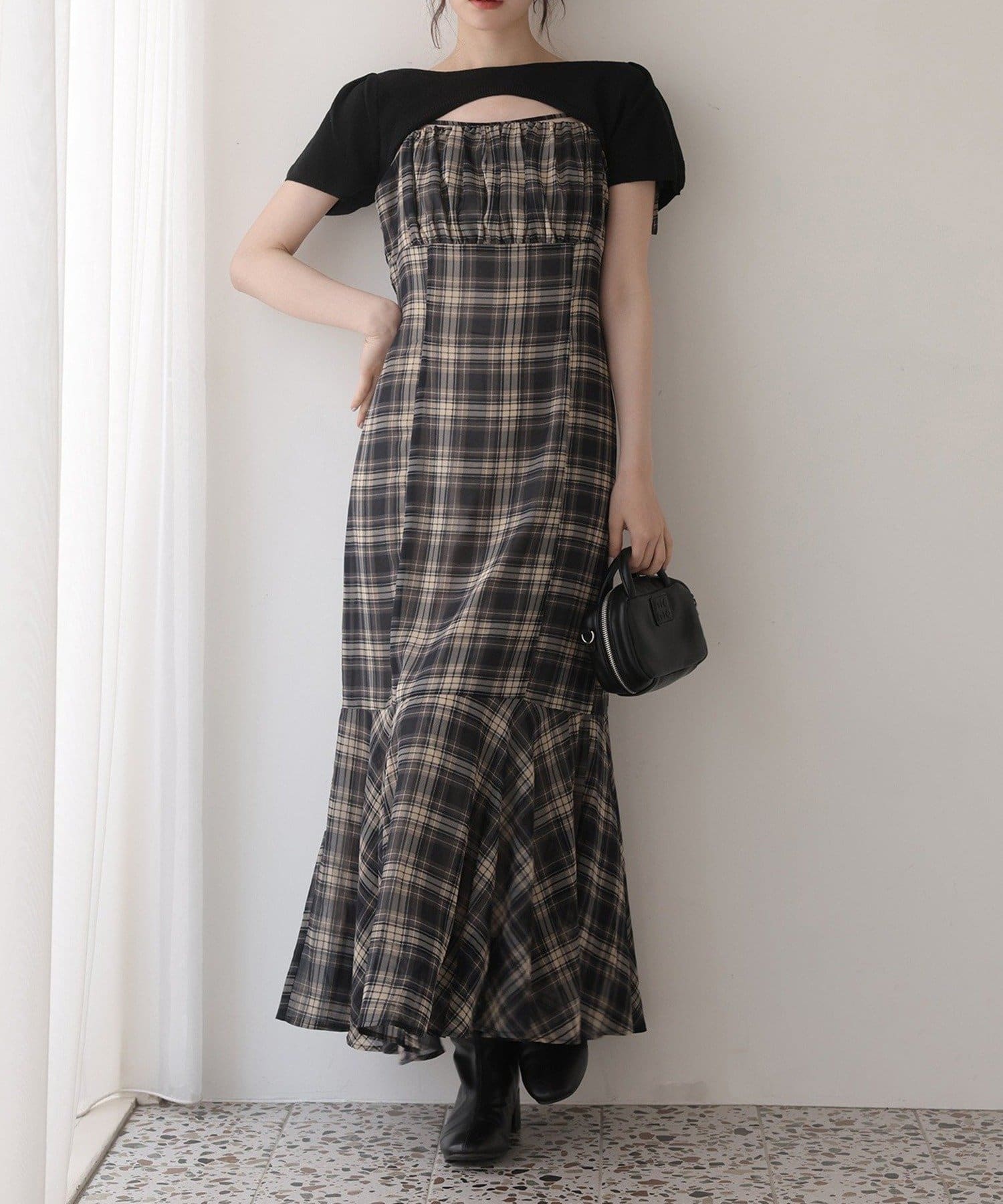 NICE CLAUP / OLIVE des OLIVE OUTLET(ナイスクラップ  / オリーブ デ オリーブ アウトレット) 【one after another】2枚セットワンピ