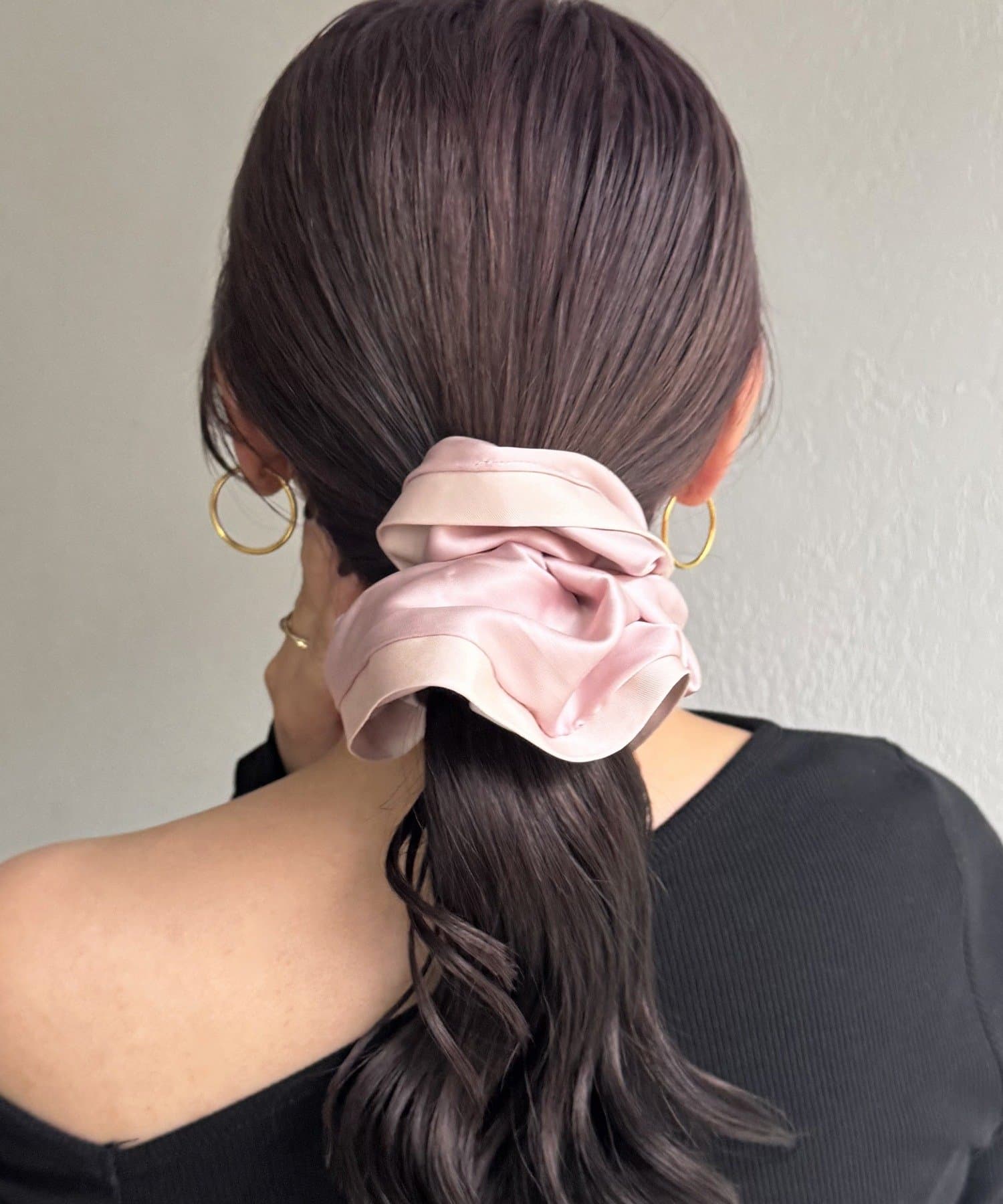 Lattice(ラティス) バイカラーサテンシュシュ