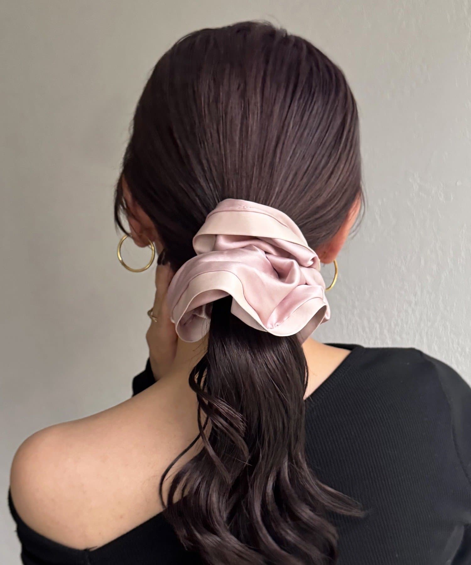 Lattice(ラティス) バイカラーサテンシュシュ