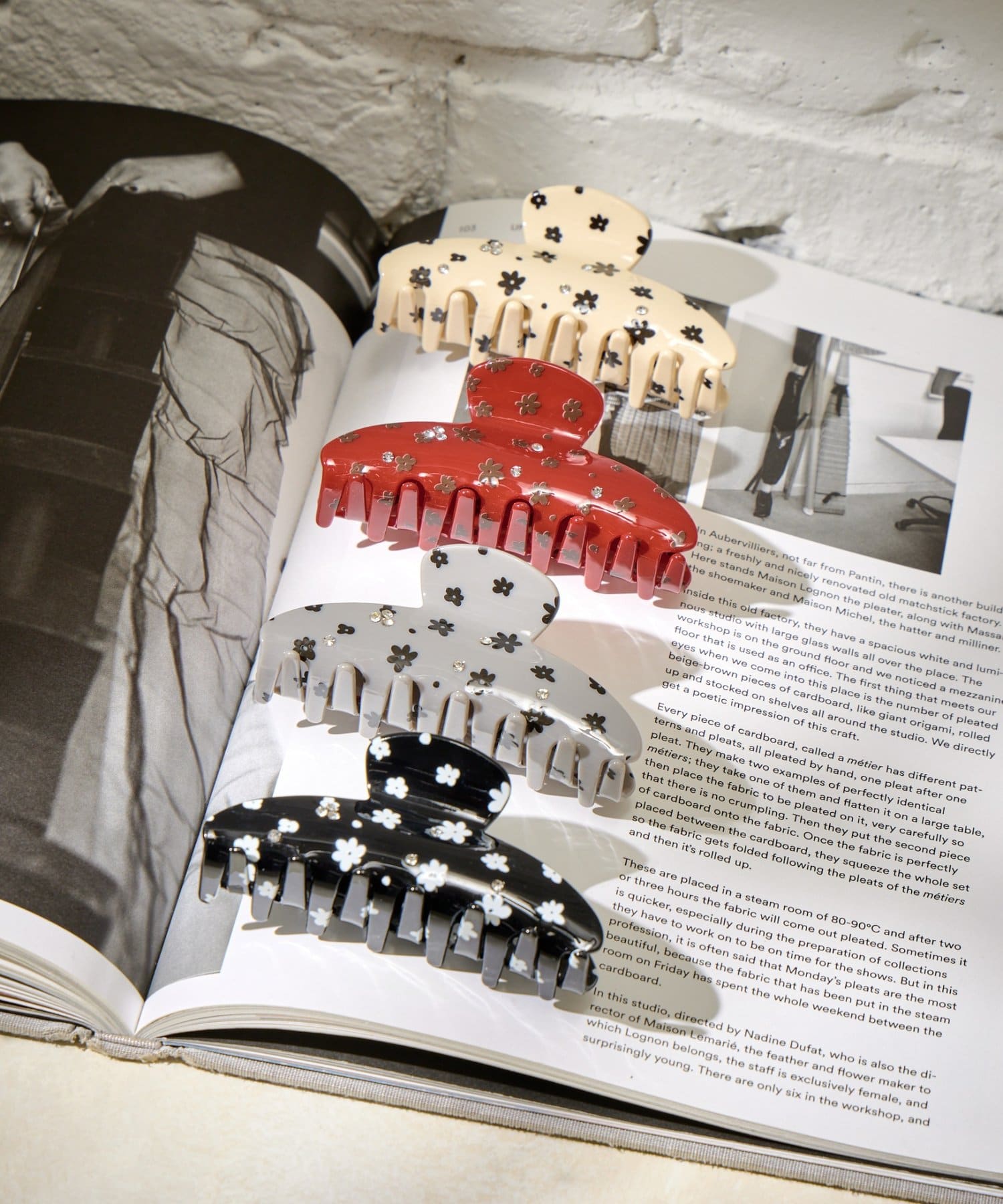 Lattice(ラティス) 小花柄カラークリップ