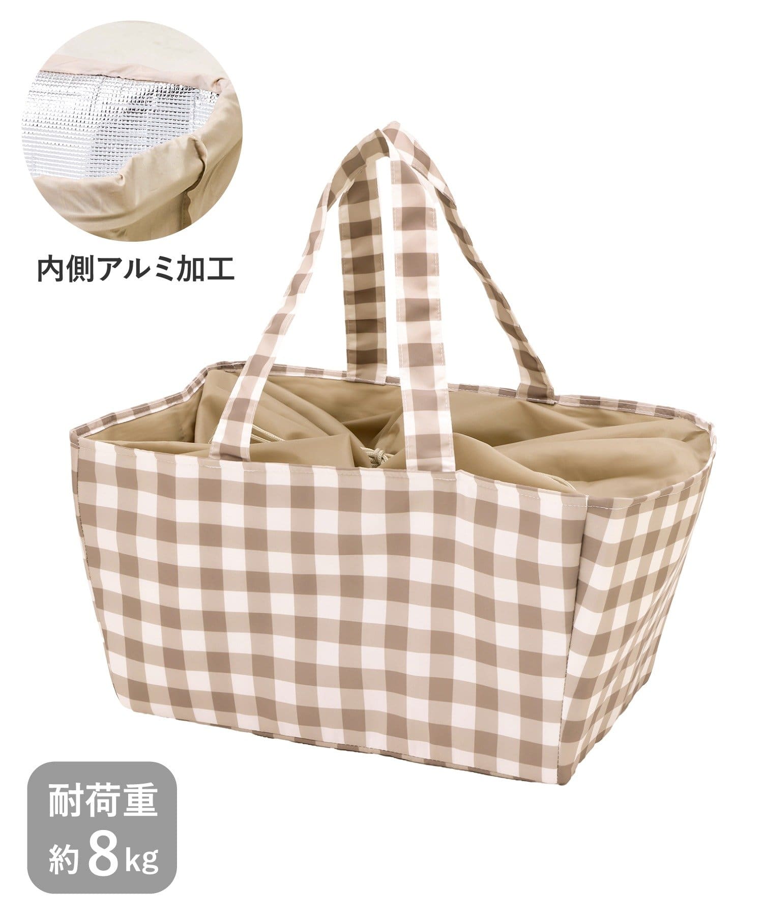 3COINS(スリーコインズ) 買い物カゴバッグ