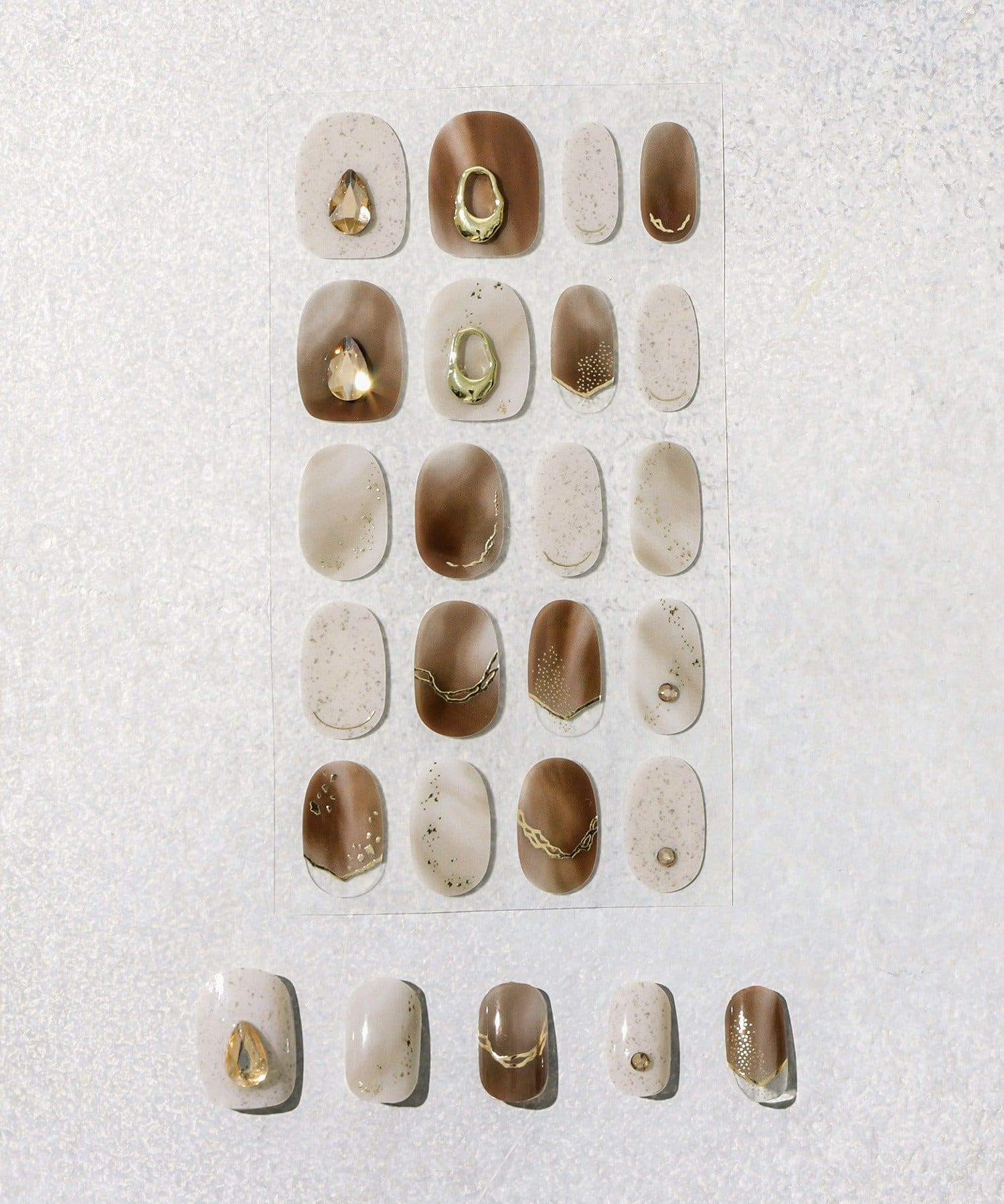 3COINS(スリーコインズ) パーツ付きジェルネイルシールハンド／and us