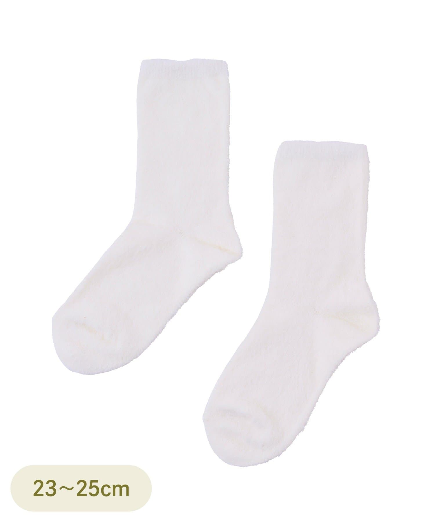 3COINS(スリーコインズ) ふわふわクルーソックス