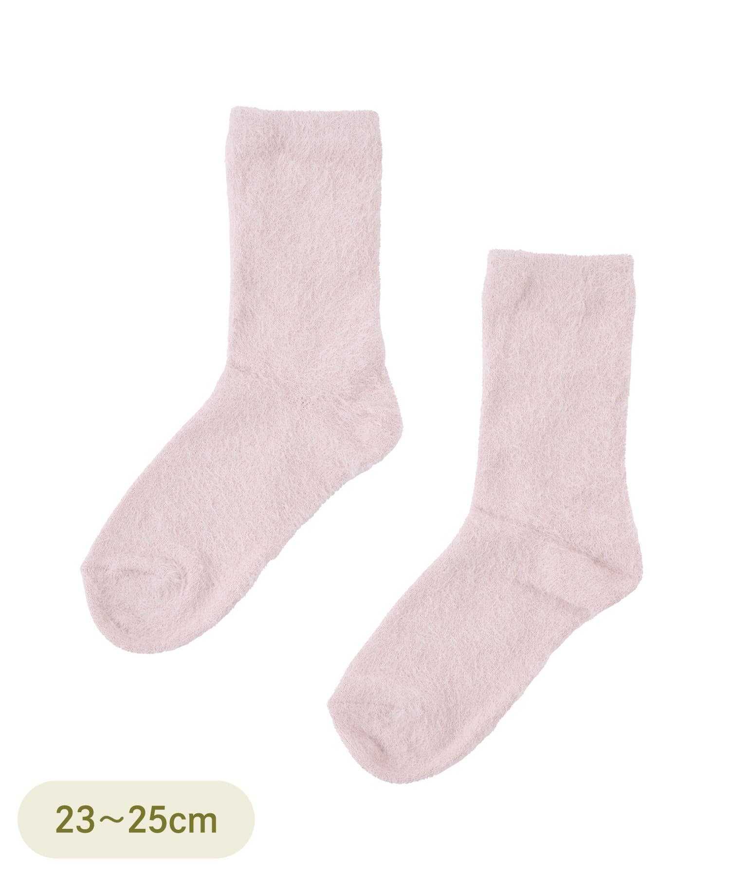 3COINS(スリーコインズ) ふわふわクルーソックス