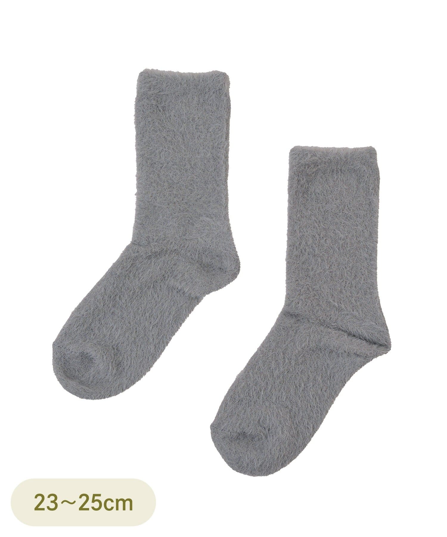 3COINS(スリーコインズ) ふわふわクルーソックス