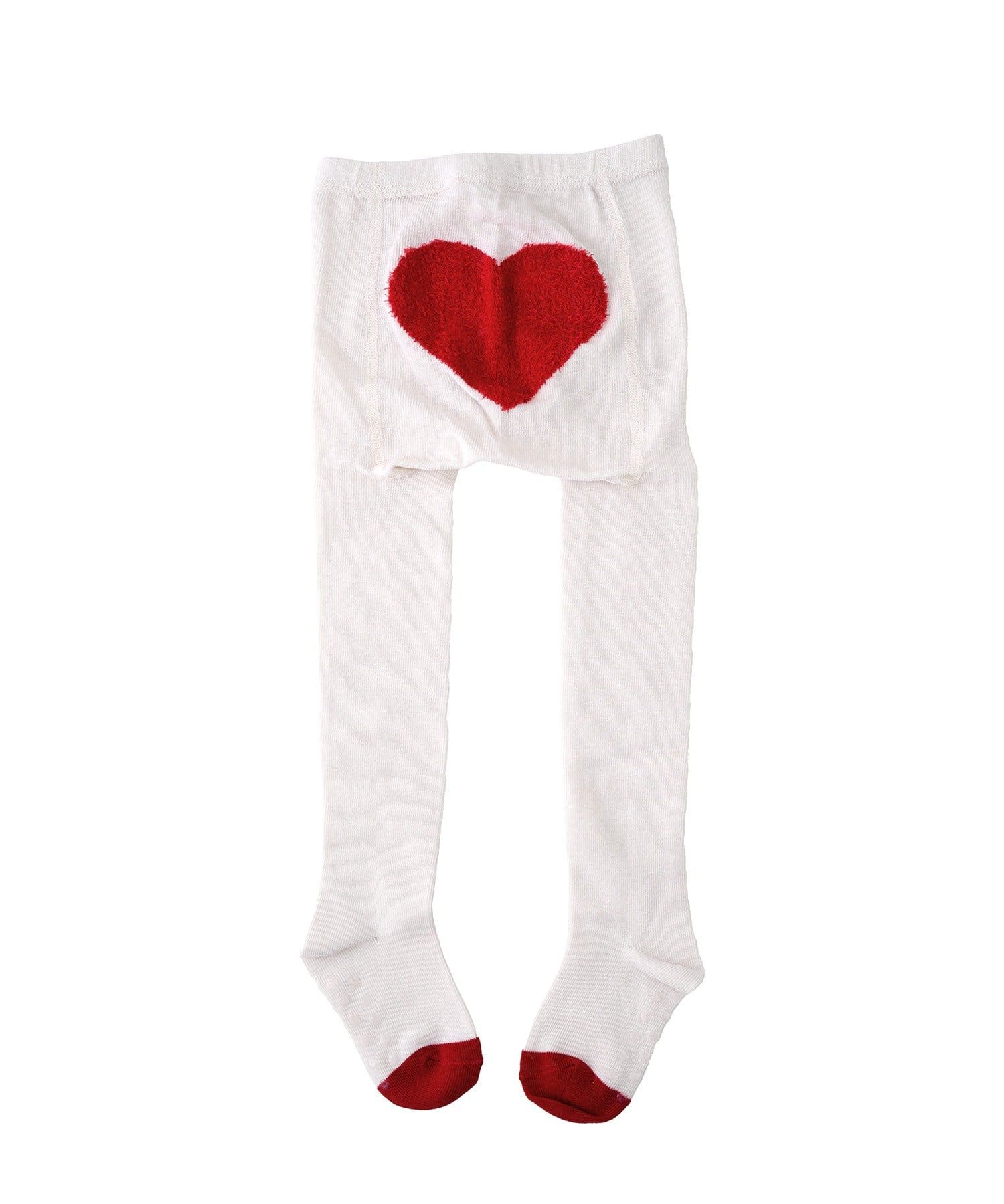 3COINS(スリーコインズ) KIDSブークレーハートタイツ：80～90cm