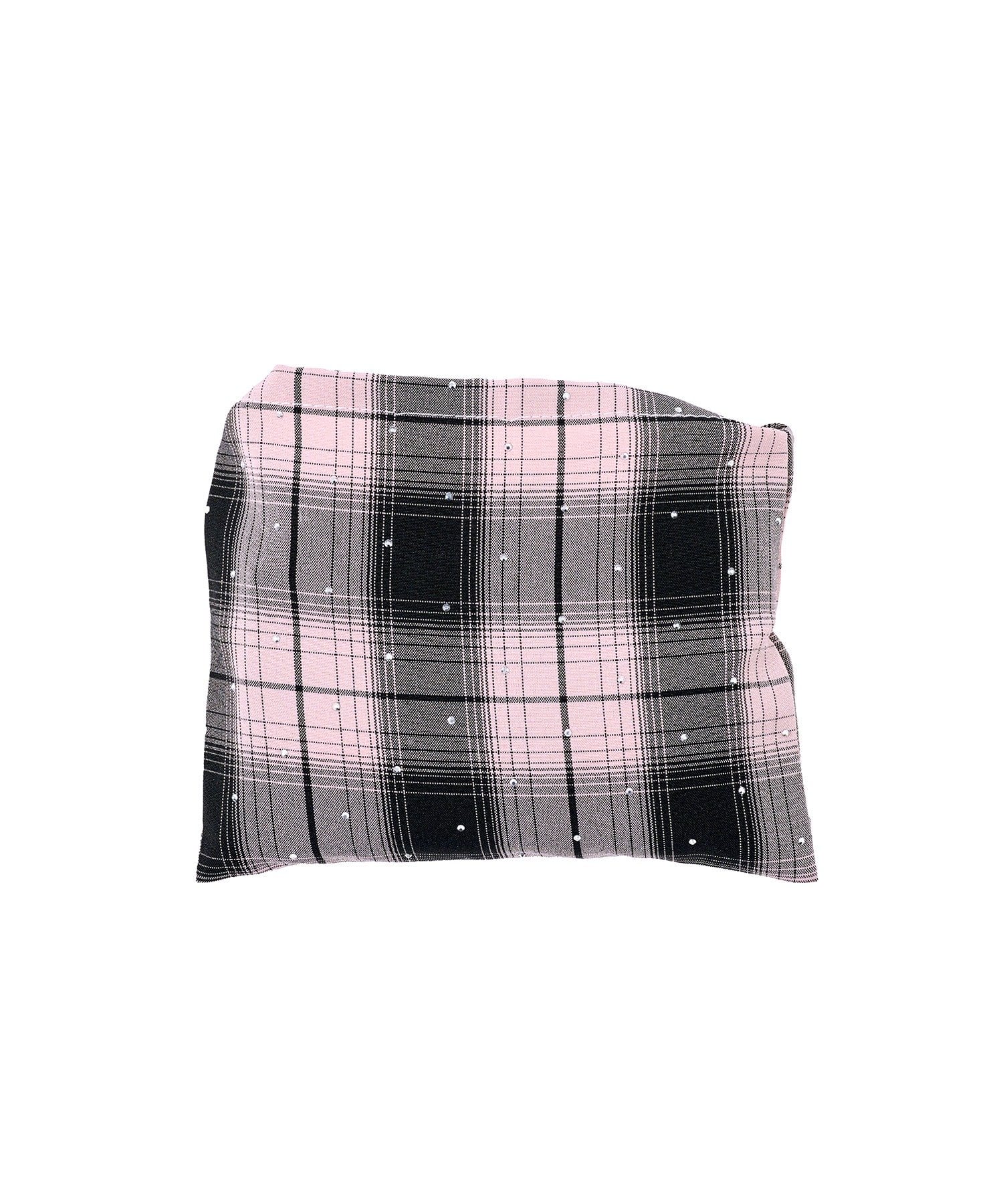 3COINS(スリーコインズ) ストーン付きチェックエコバッグ