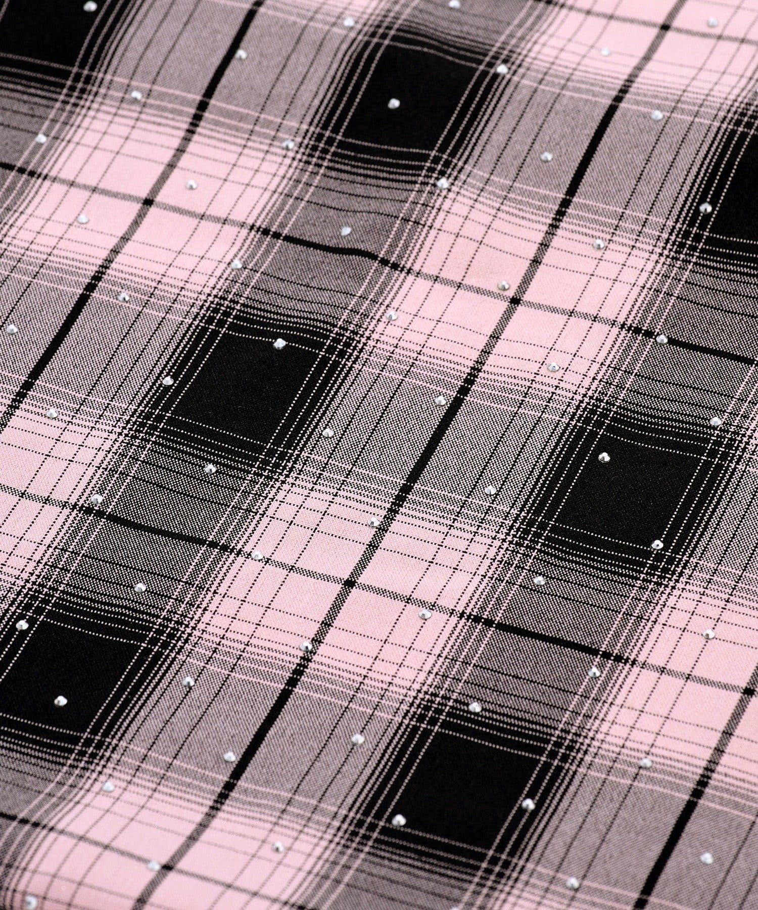 3COINS(スリーコインズ) ストーン付きチェックエコバッグ