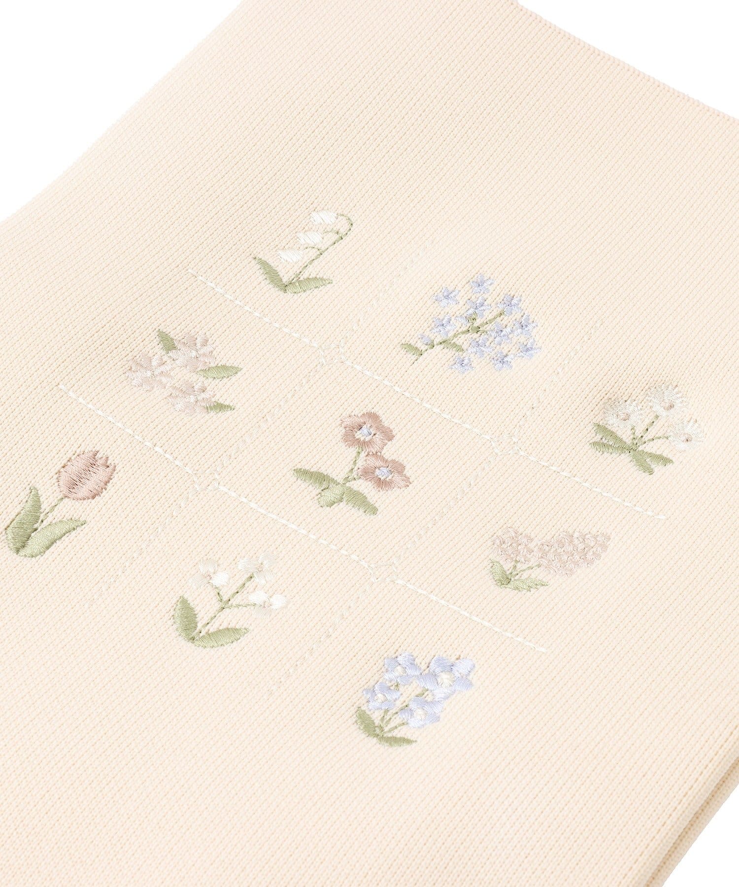 salut!(サリュ) フラワー刺繍ニットバッグ