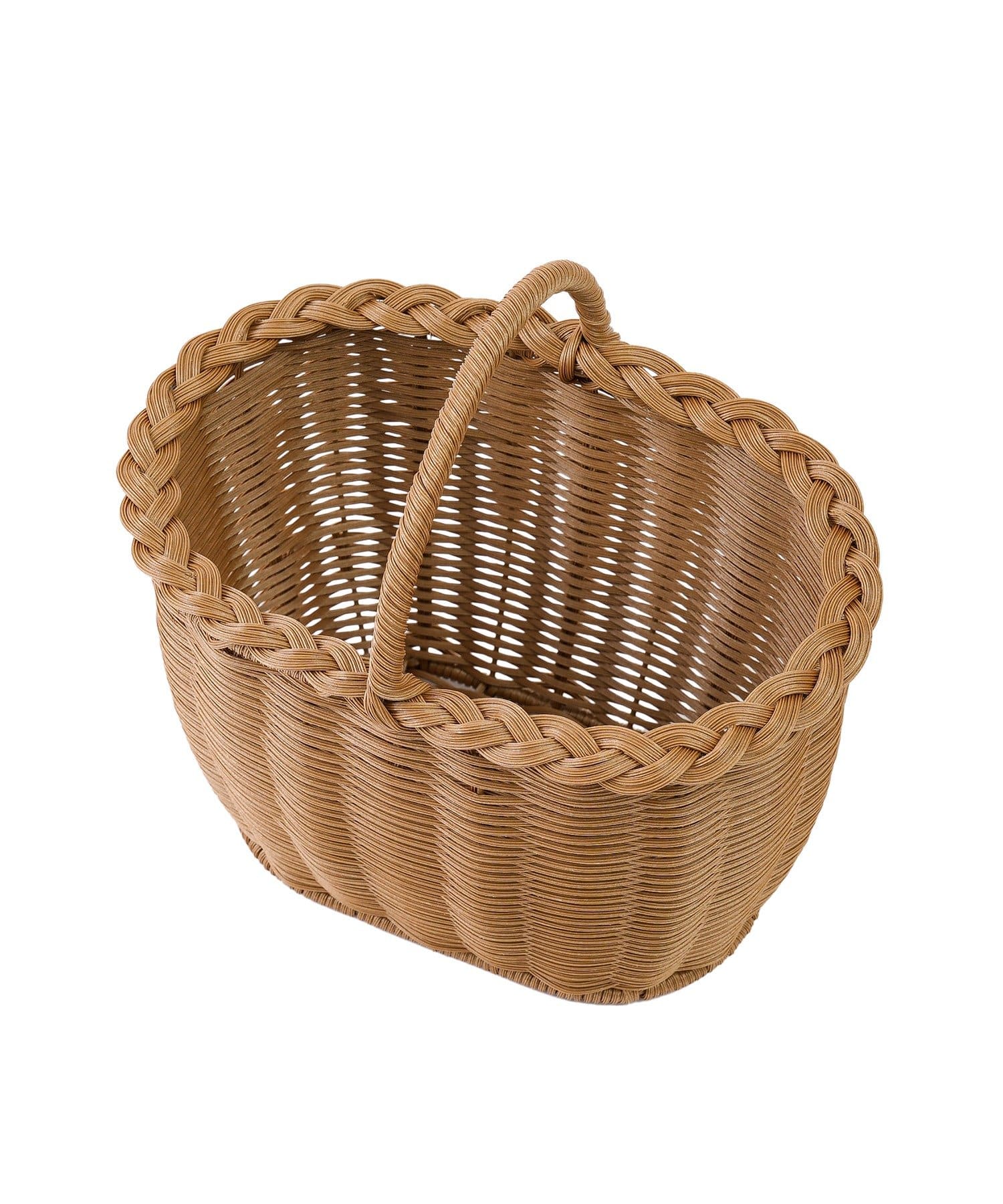 salut!(サリュ) PEラタンラウンドハンドルバスケット