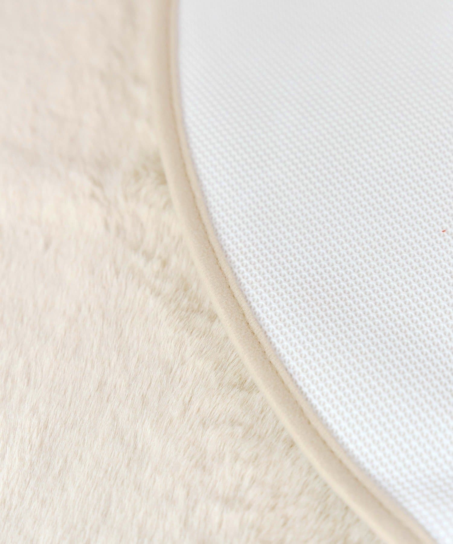 salut!(サリュ) フェイクラビットファーラウンドマット：90cm